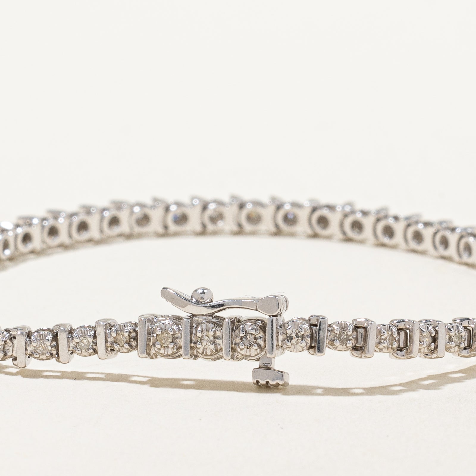 Illusion Set Diamond Tennis Bracelet | 0.50ctw | 7" |
