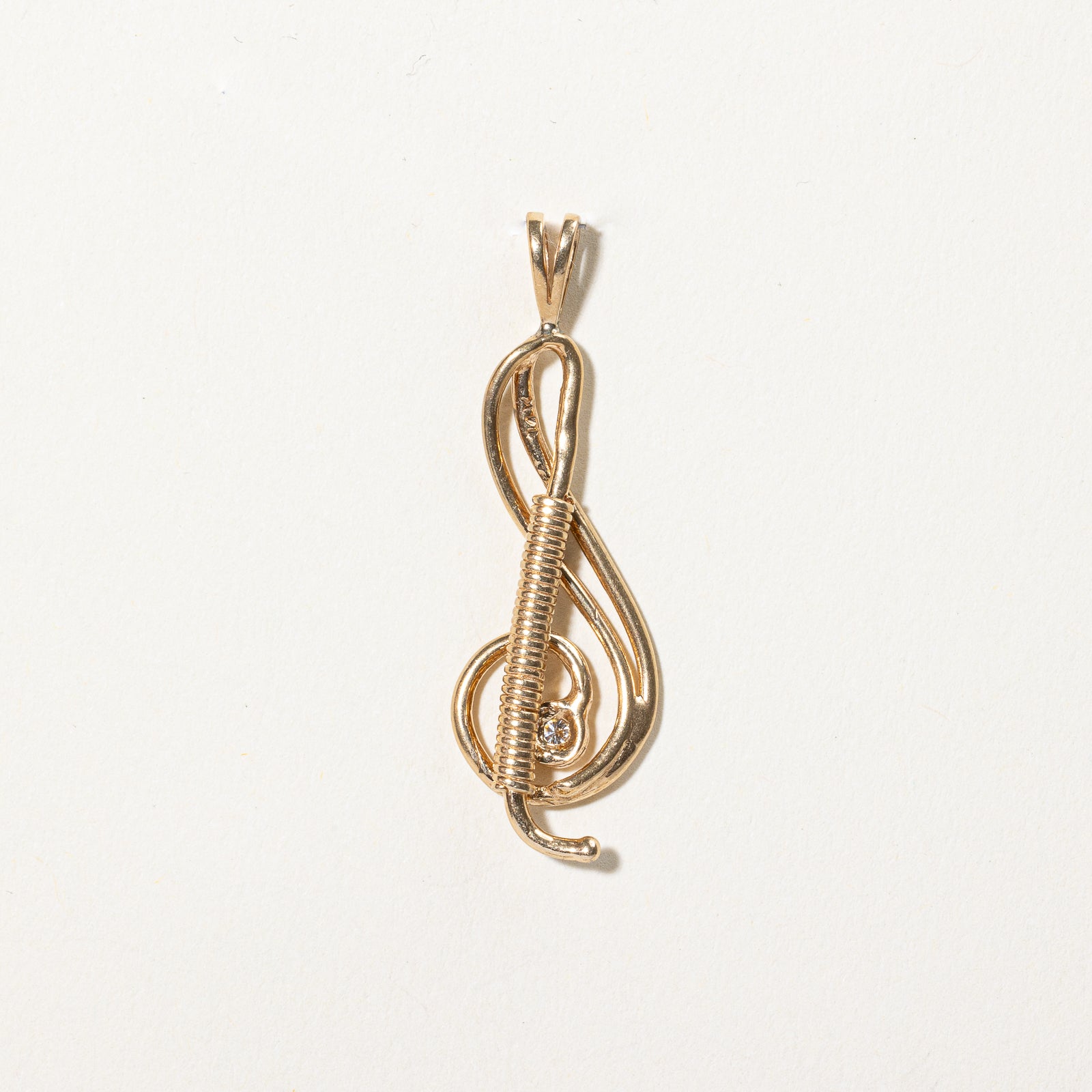 Trebel Clef Diamond Pendant | 0.05ct |