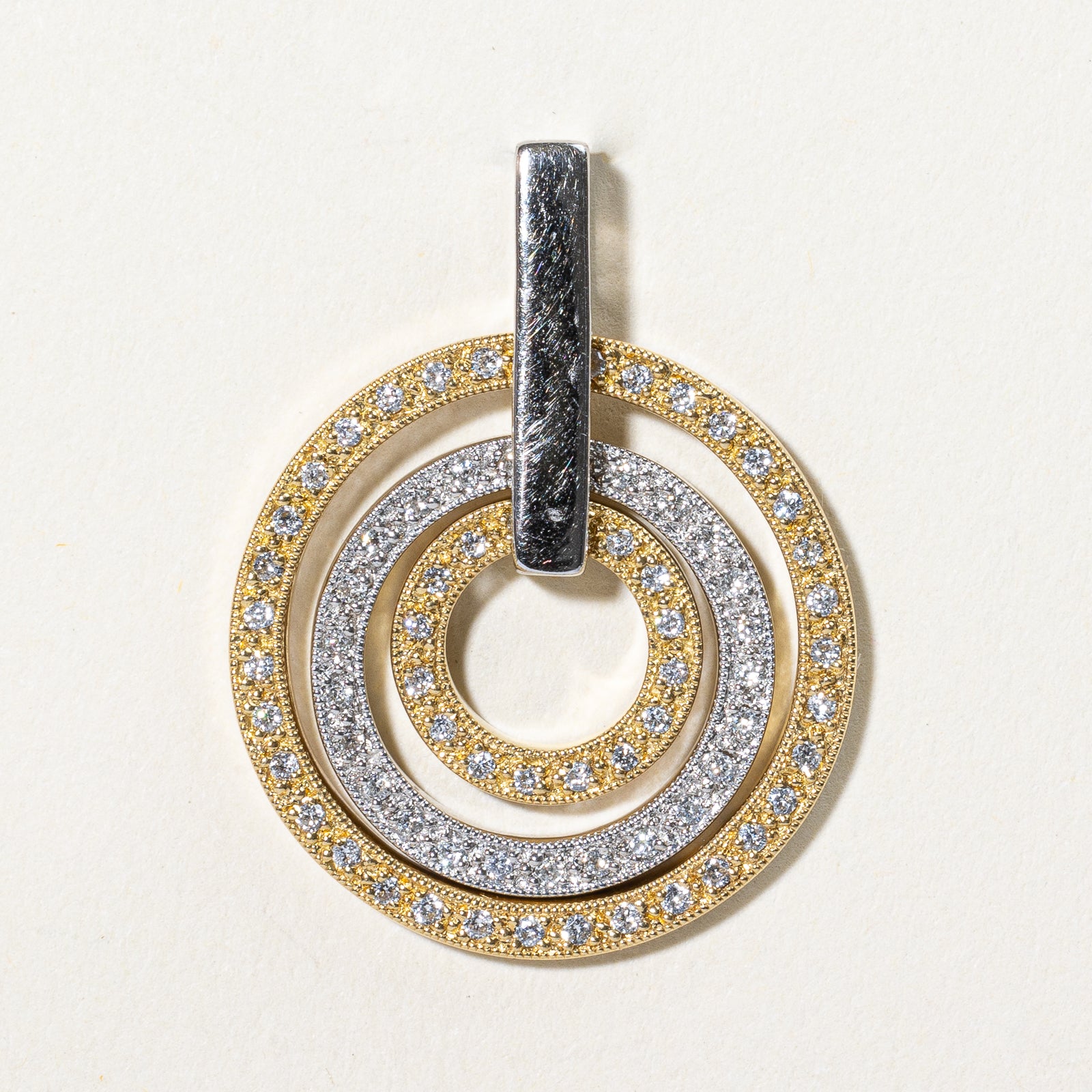 Diamond Trio Circle Pendant | 0.38ctw |
