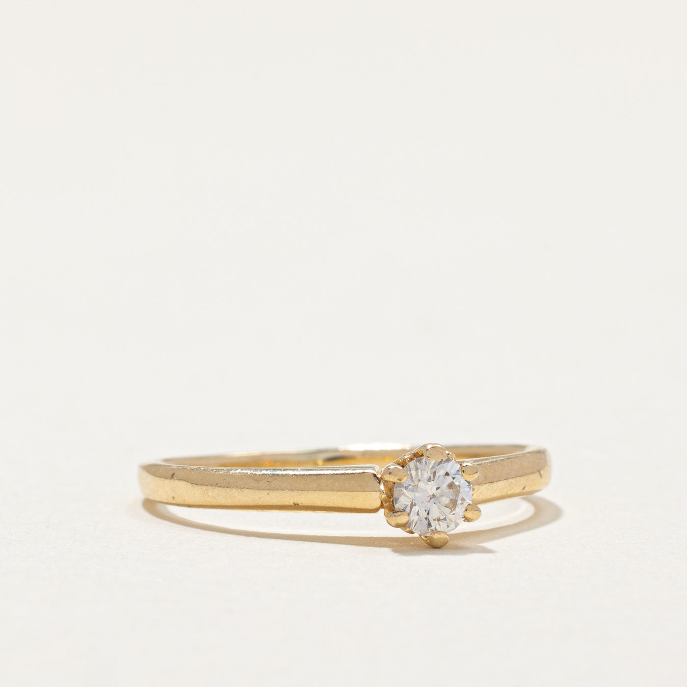 Solitaire Diamond Ring | 0.16ct | SZ 5.25