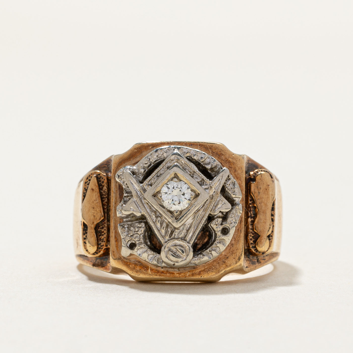 Single Stone Free Masons Ring | 0.11ct | SZ 9.75