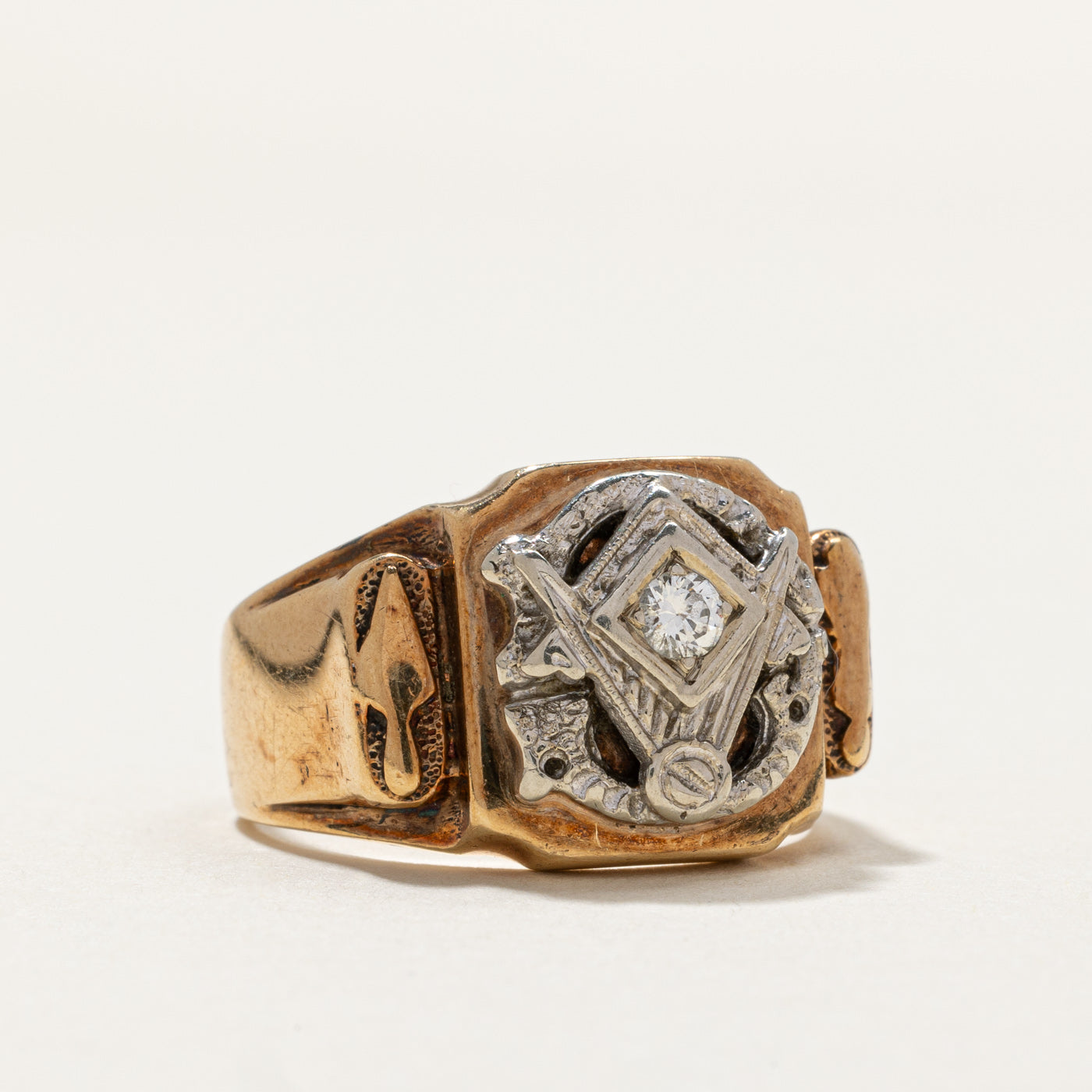 Single Stone Free Masons Ring | 0.11ct | SZ 9.75