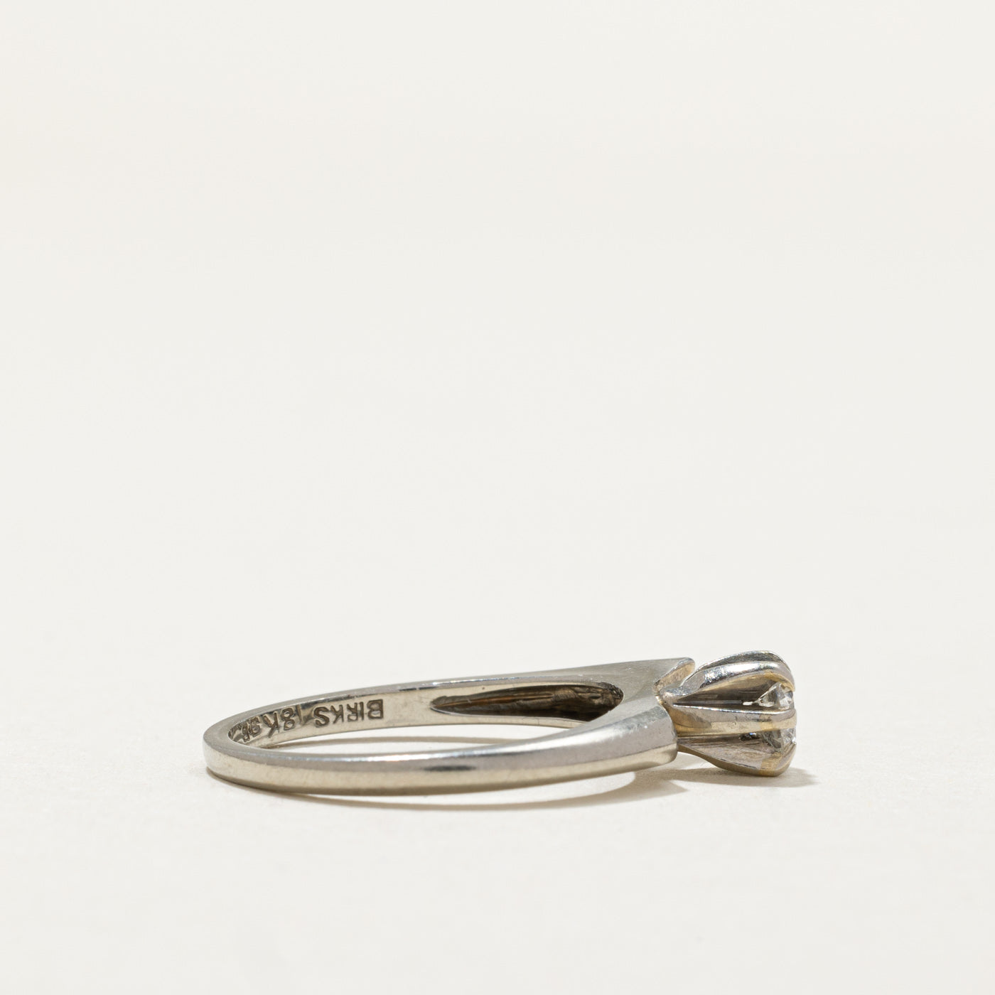 'Birks' Solitaire Diamond Ring | 0.24ct | SZ 5.25