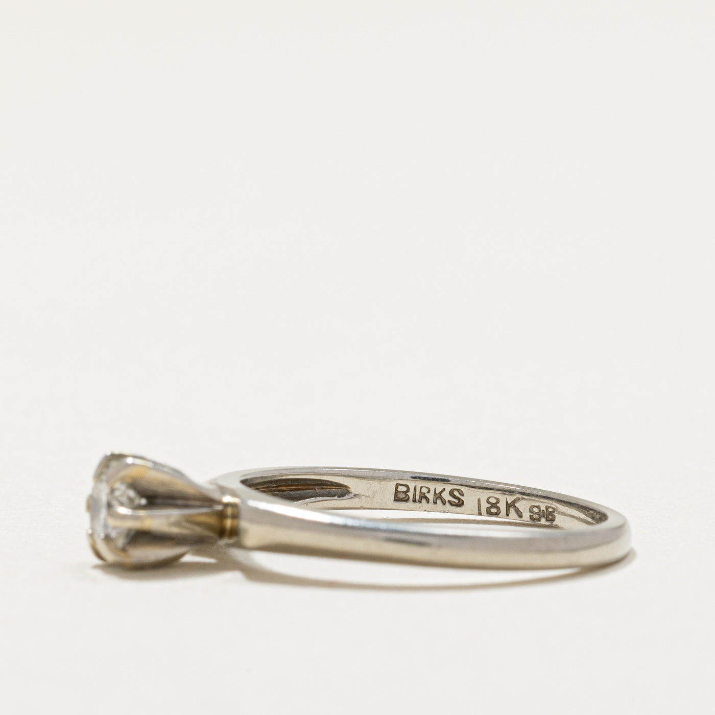 'Birks' Solitaire Diamond Ring | 0.24ct | SZ 5.25