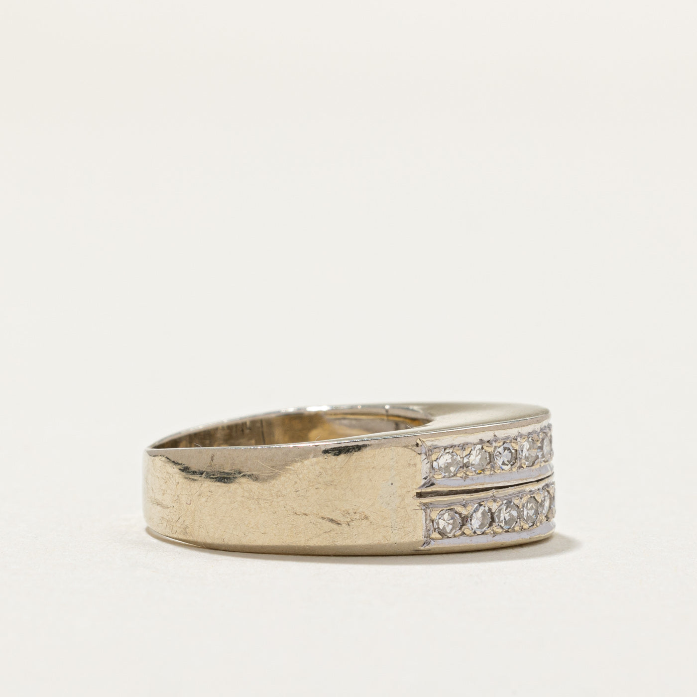 Double Row Diamond Ring | 0.40ctw | SZ 4