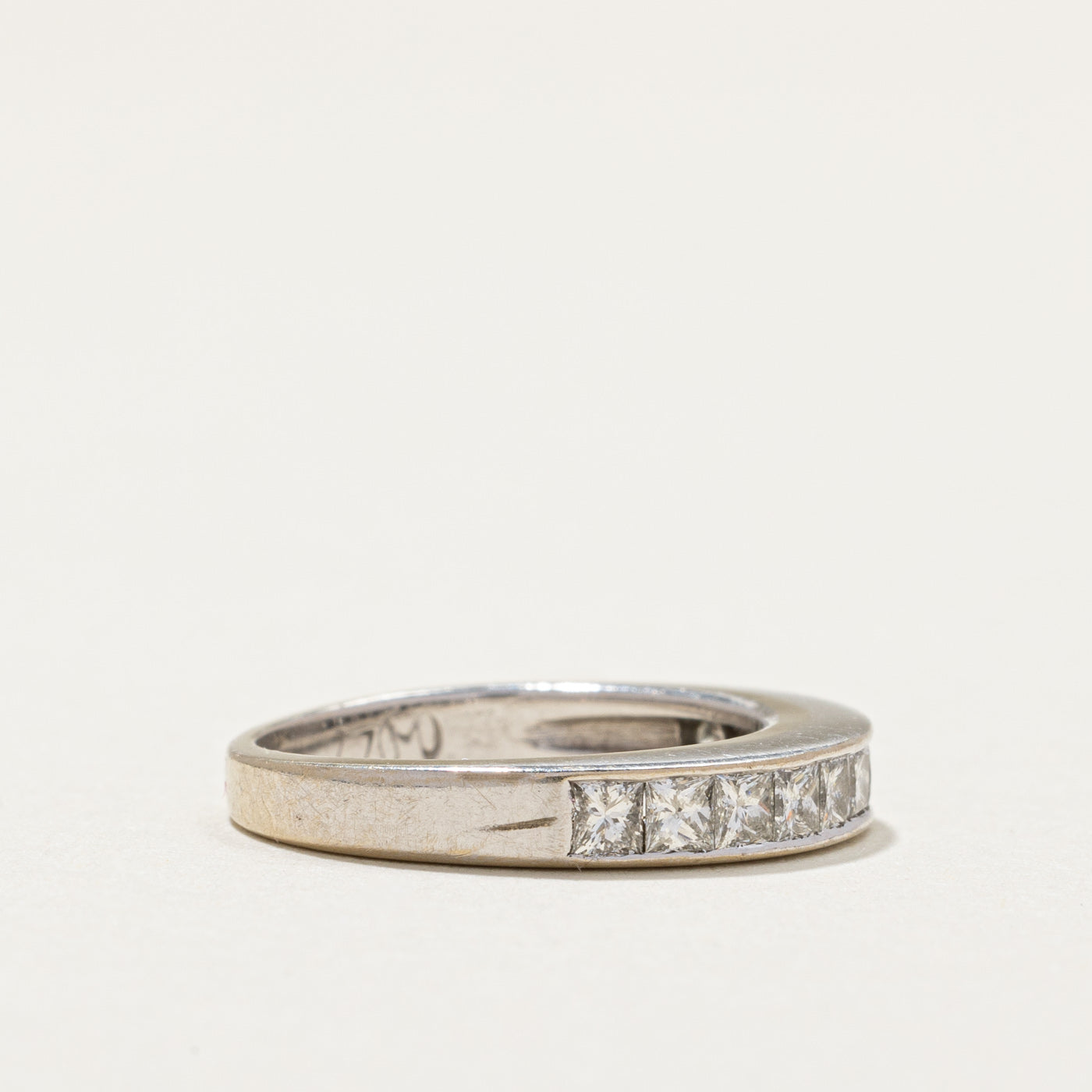 Princess Cut Semi Eternity Diamond Band | 0.60ctw | SZ 3.75