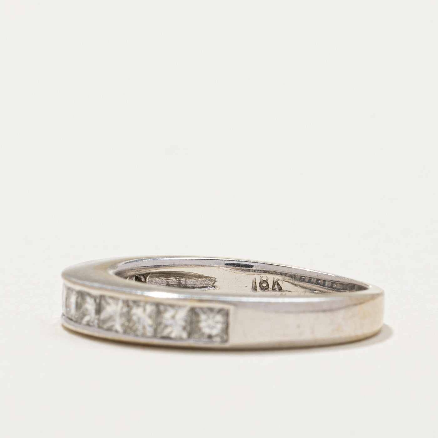Princess Cut Semi Eternity Diamond Band | 0.60ctw | SZ 3.75