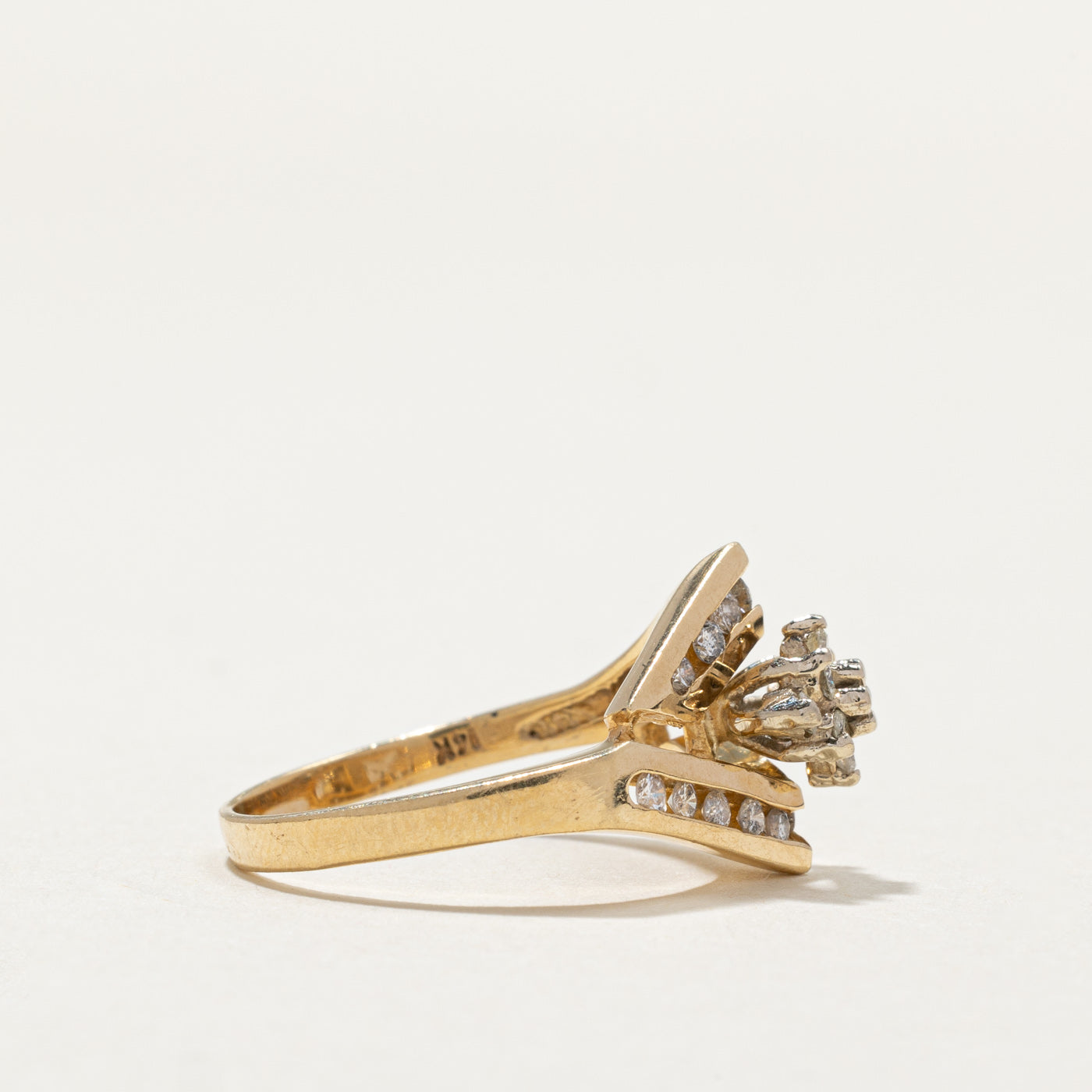 Diamond Cluster Rhombus Shaped Ring | 0.30ctw | SZ 5.25