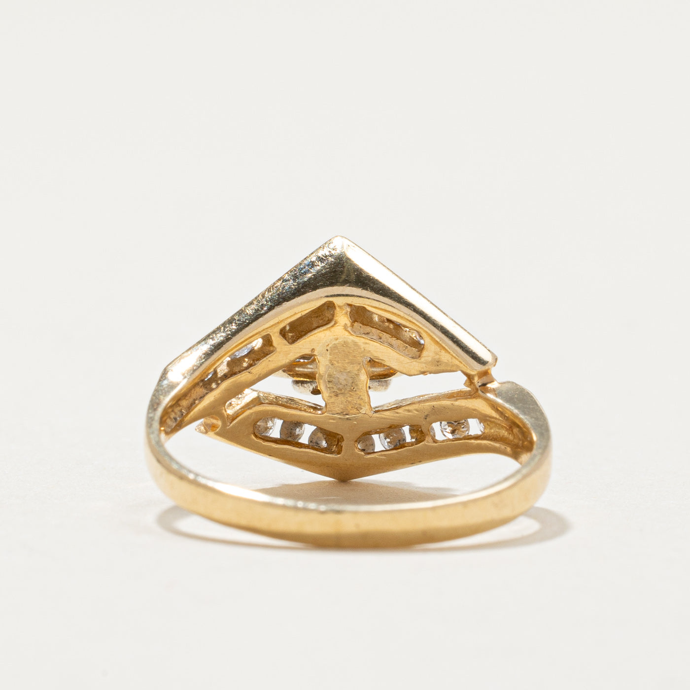 Diamond Cluster Rhombus Shaped Ring | 0.30ctw | SZ 5.25