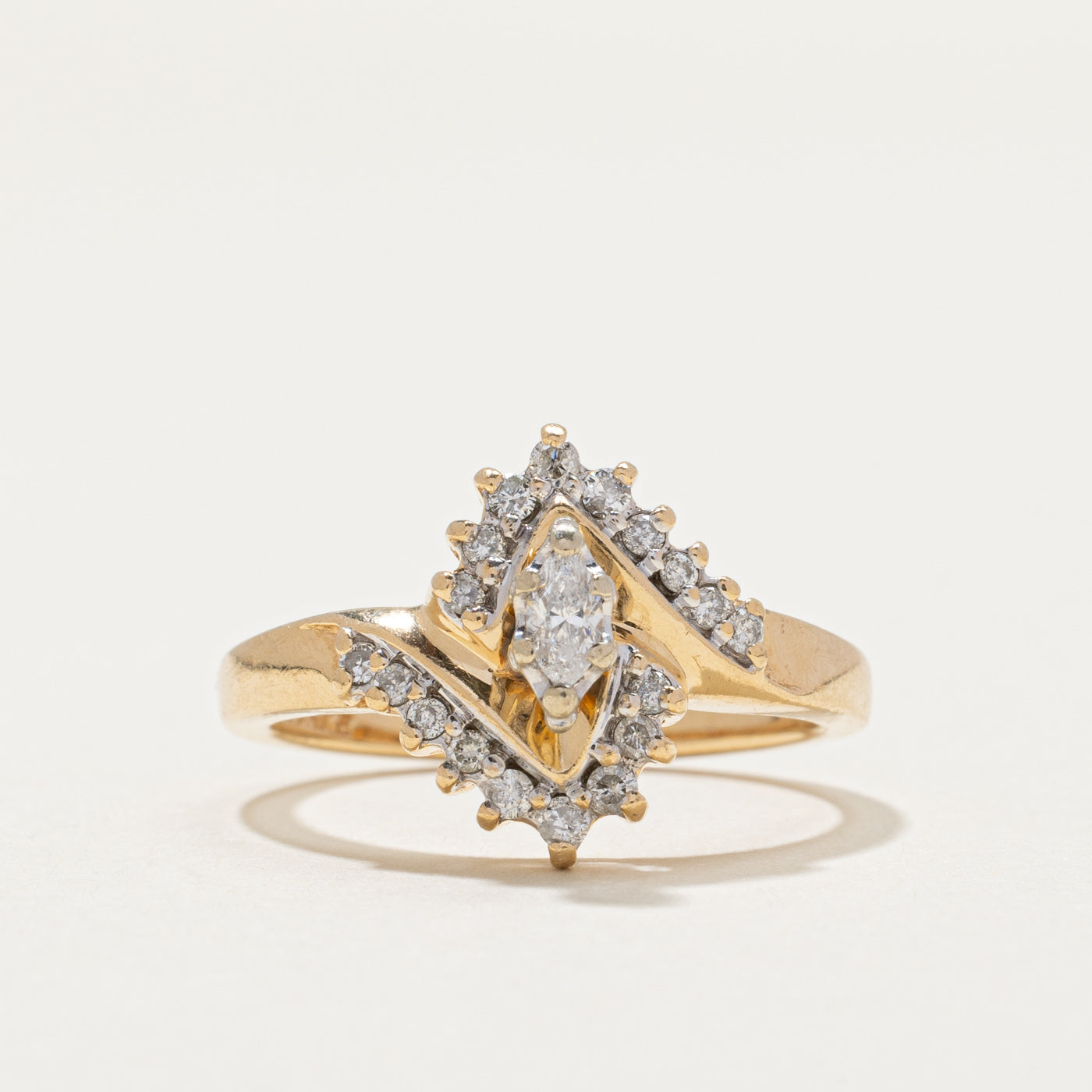Marquise Cut Diamond Engagement Ring | 0.30ctw | SZ 6.75