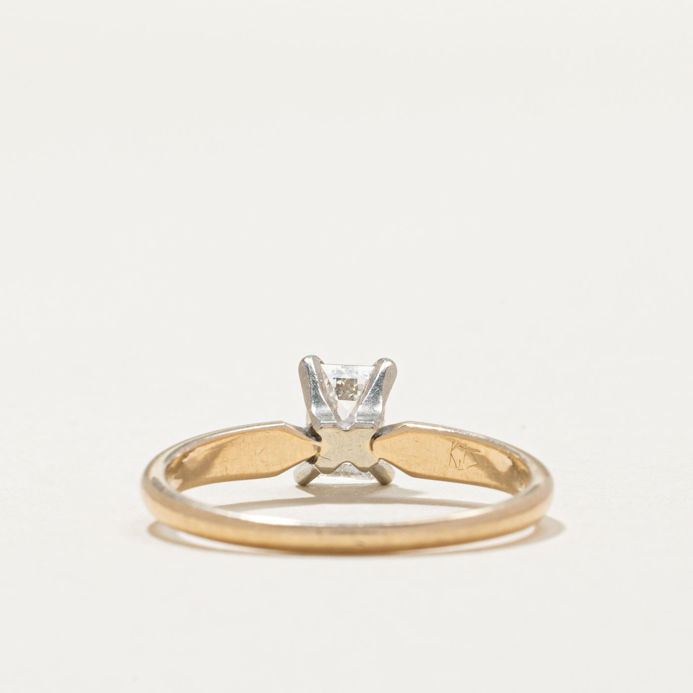 Solitaire Emerald Cut Diamond Engagement Ring | 0.70ct | SZ 8