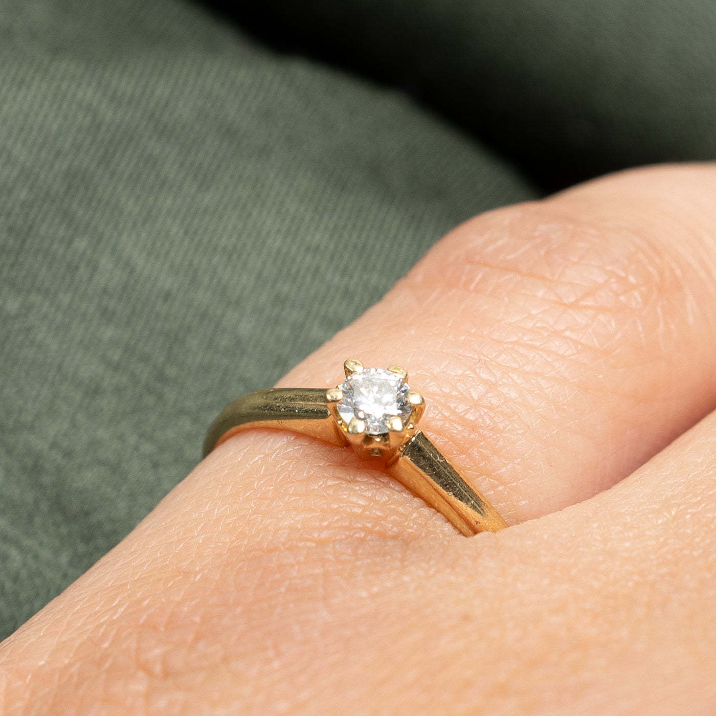 Solitaire Diamond Ring | 0.16ct | SZ 5.25