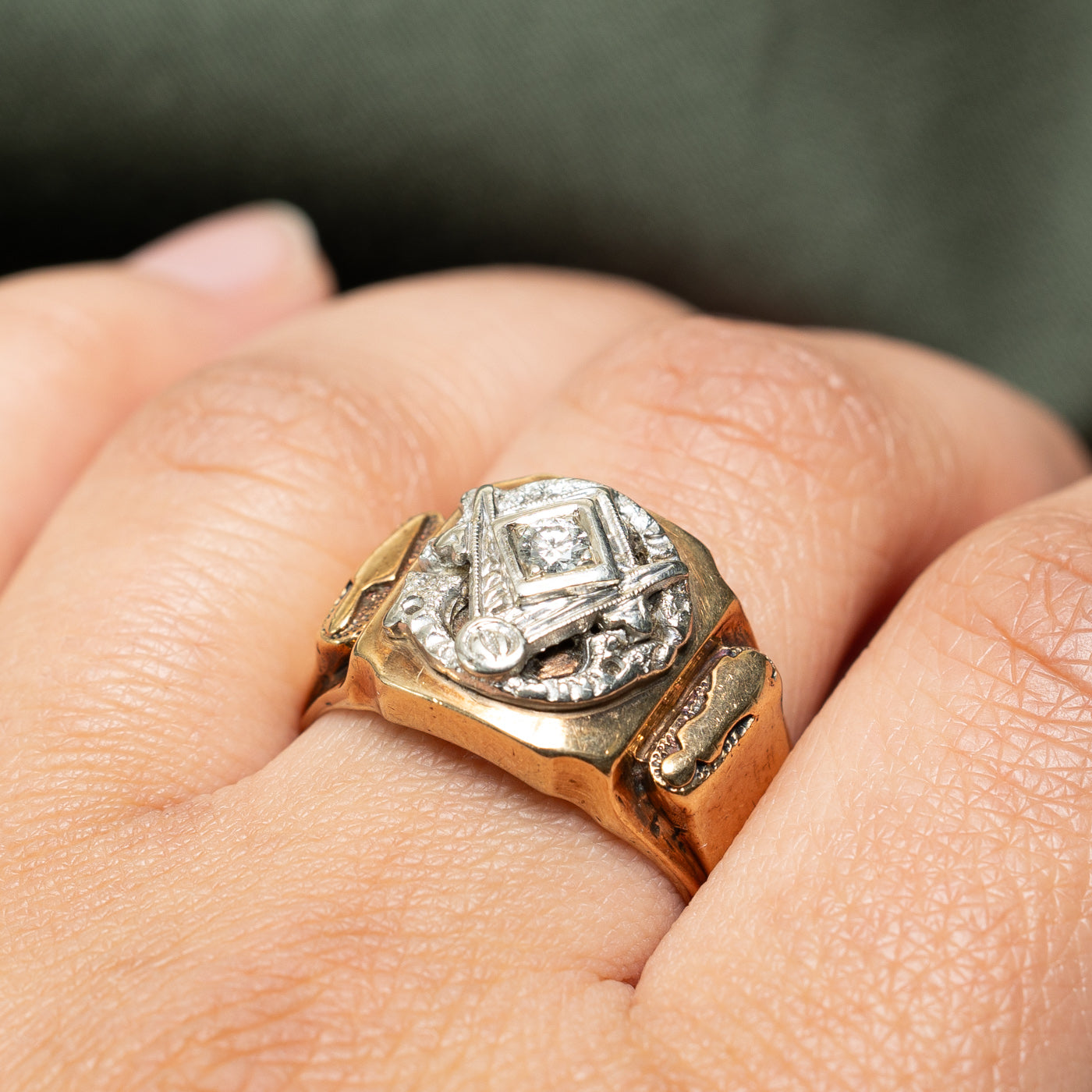 Single Stone Free Masons Ring | 0.11ct | SZ 9.75