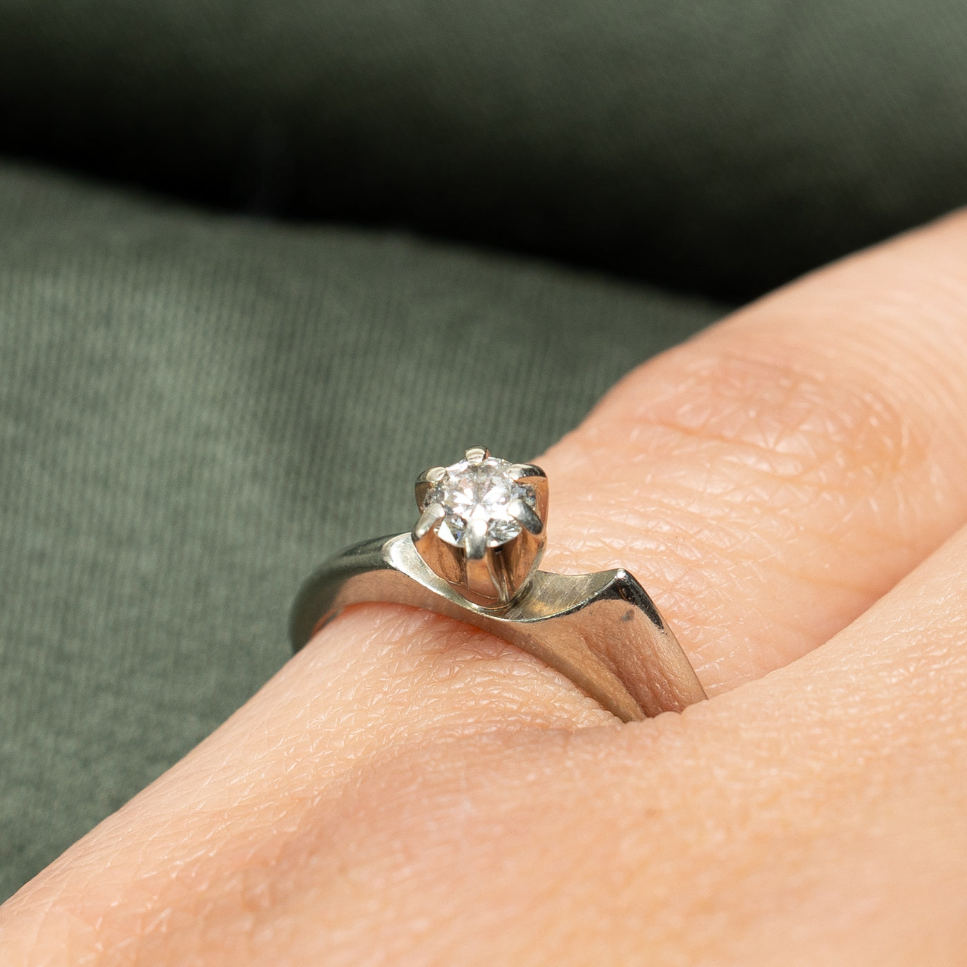 'Birks' Solitaire Diamond Ring | 0.24ct | SZ 5.25