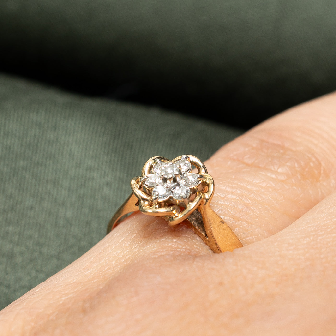 Diamond Cluster Ring | 0.13ctw | SZ 6