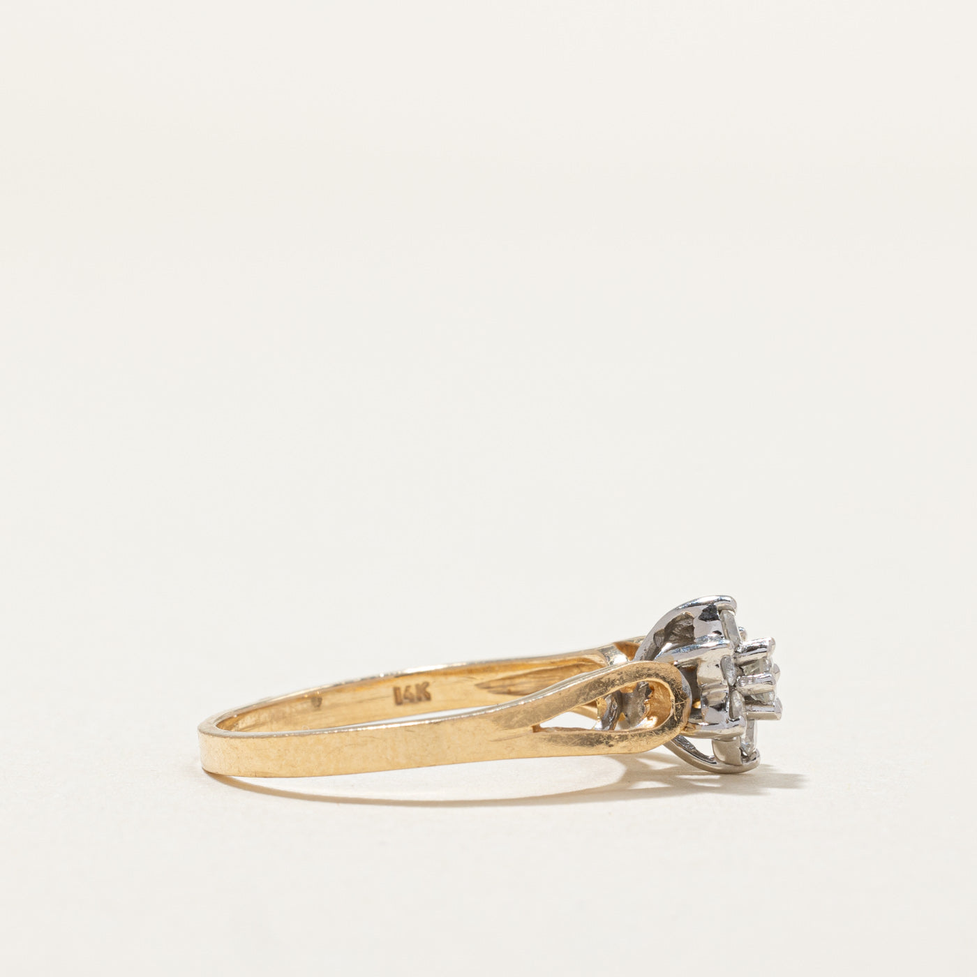 Diamond Cluster Petal Ring | 0.24ctw | SZ 5.75