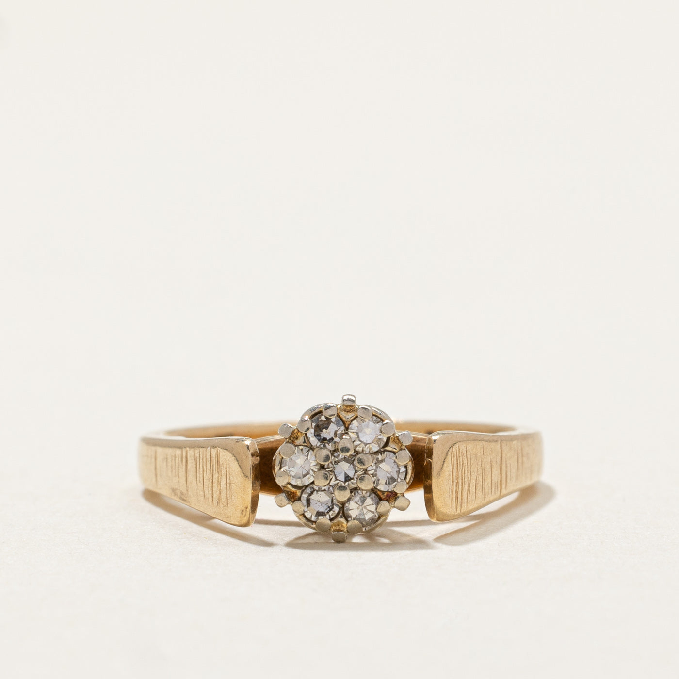 High Set Diamond Cluster Ring | 0.12ctw | SZ 3.75