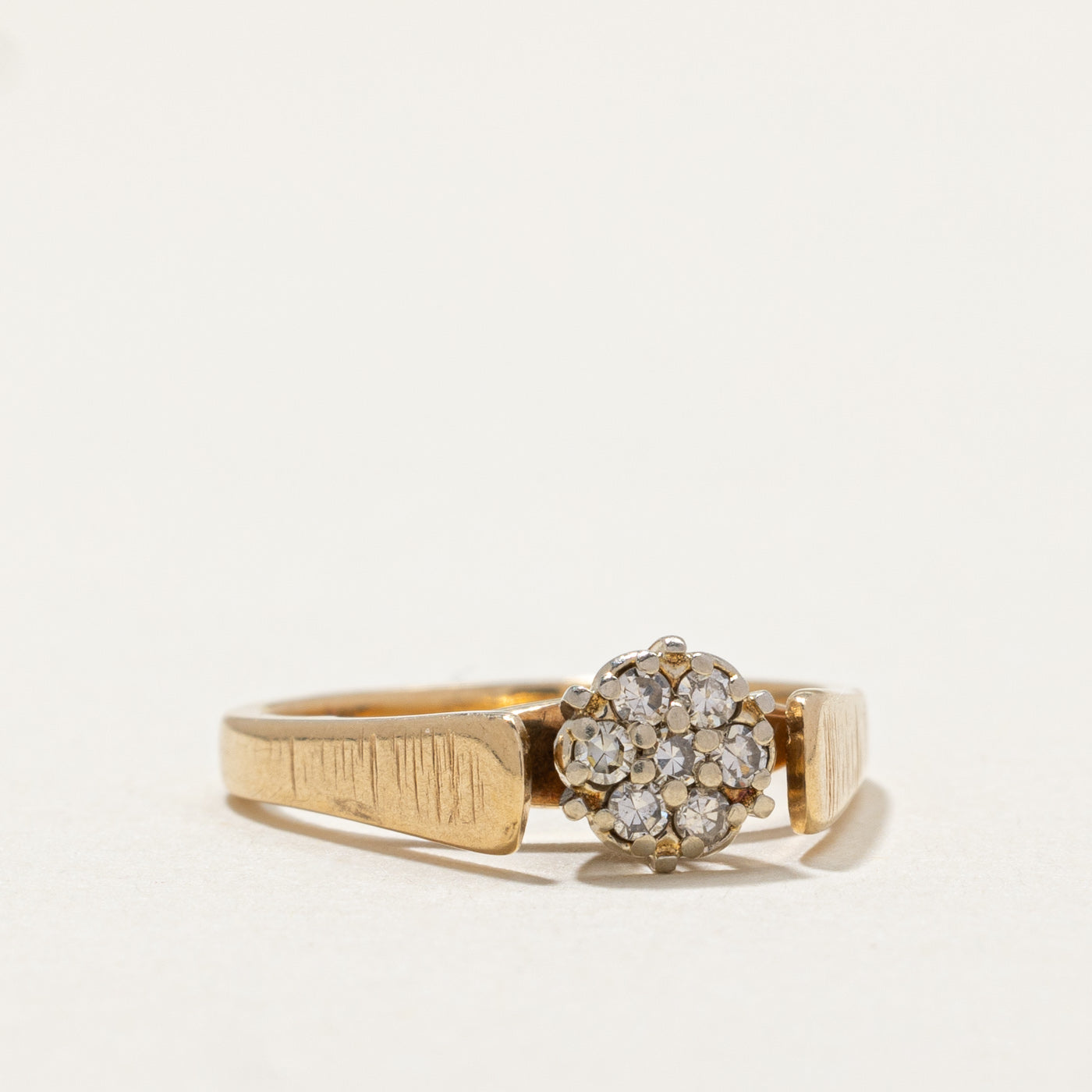 High Set Diamond Cluster Ring | 0.12ctw | SZ 3.75