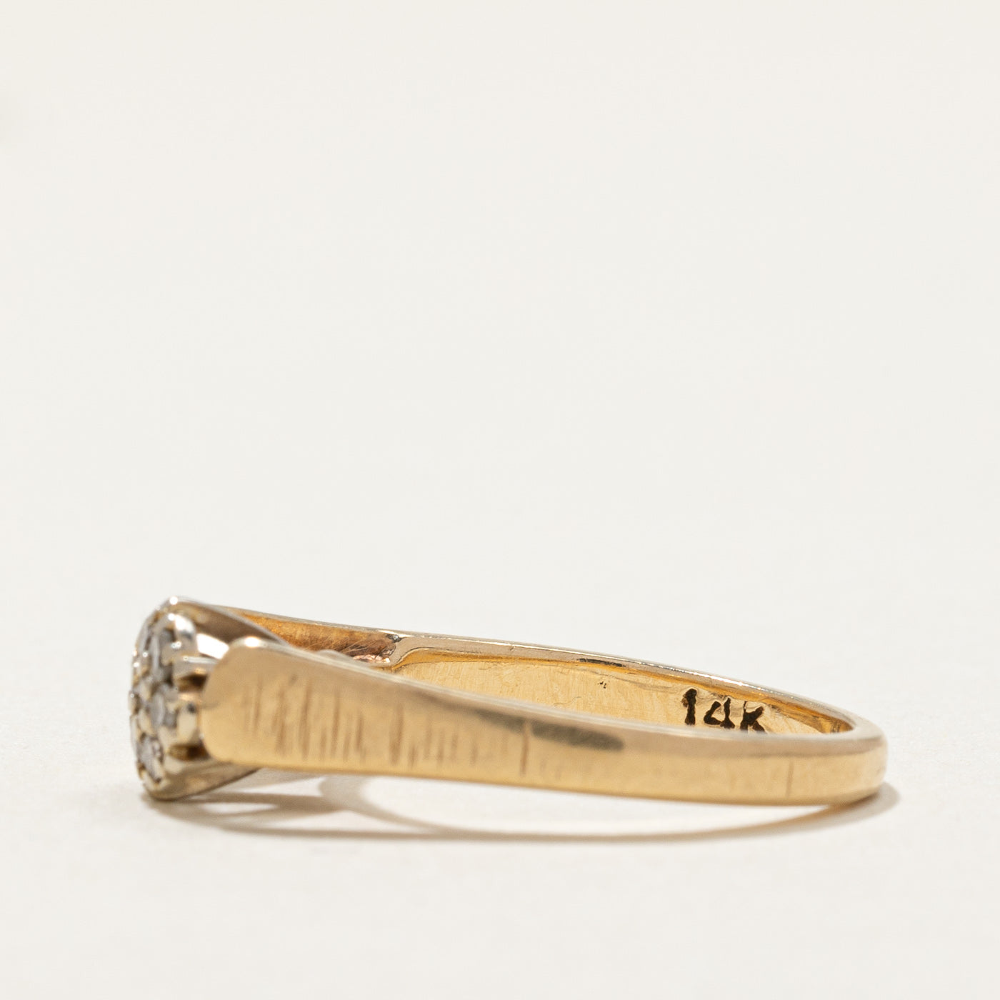 High Set Diamond Cluster Ring | 0.12ctw | SZ 3.75