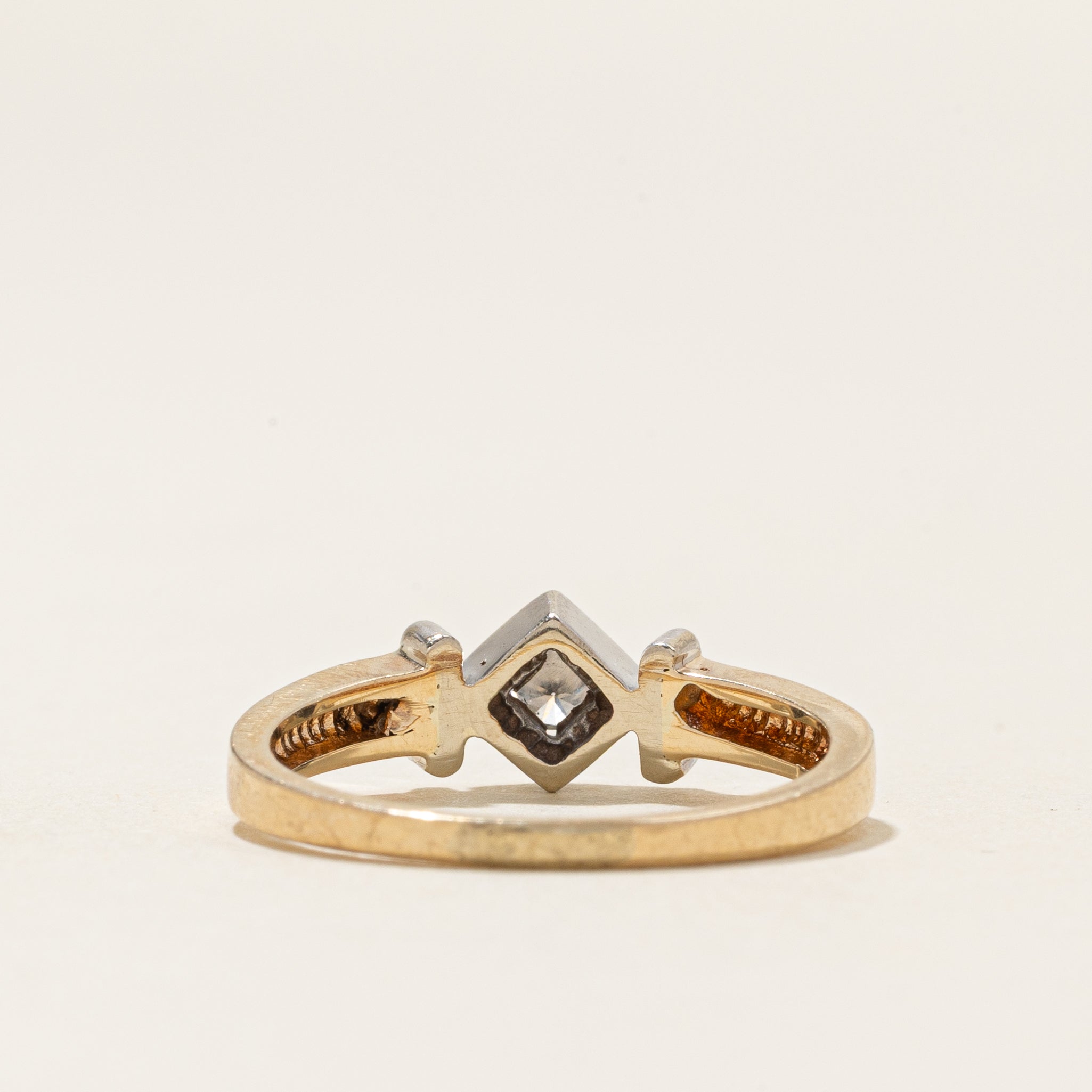 Bezel Set Diamond Geometric Ring | 0.09ctw | SZ 6.0 |