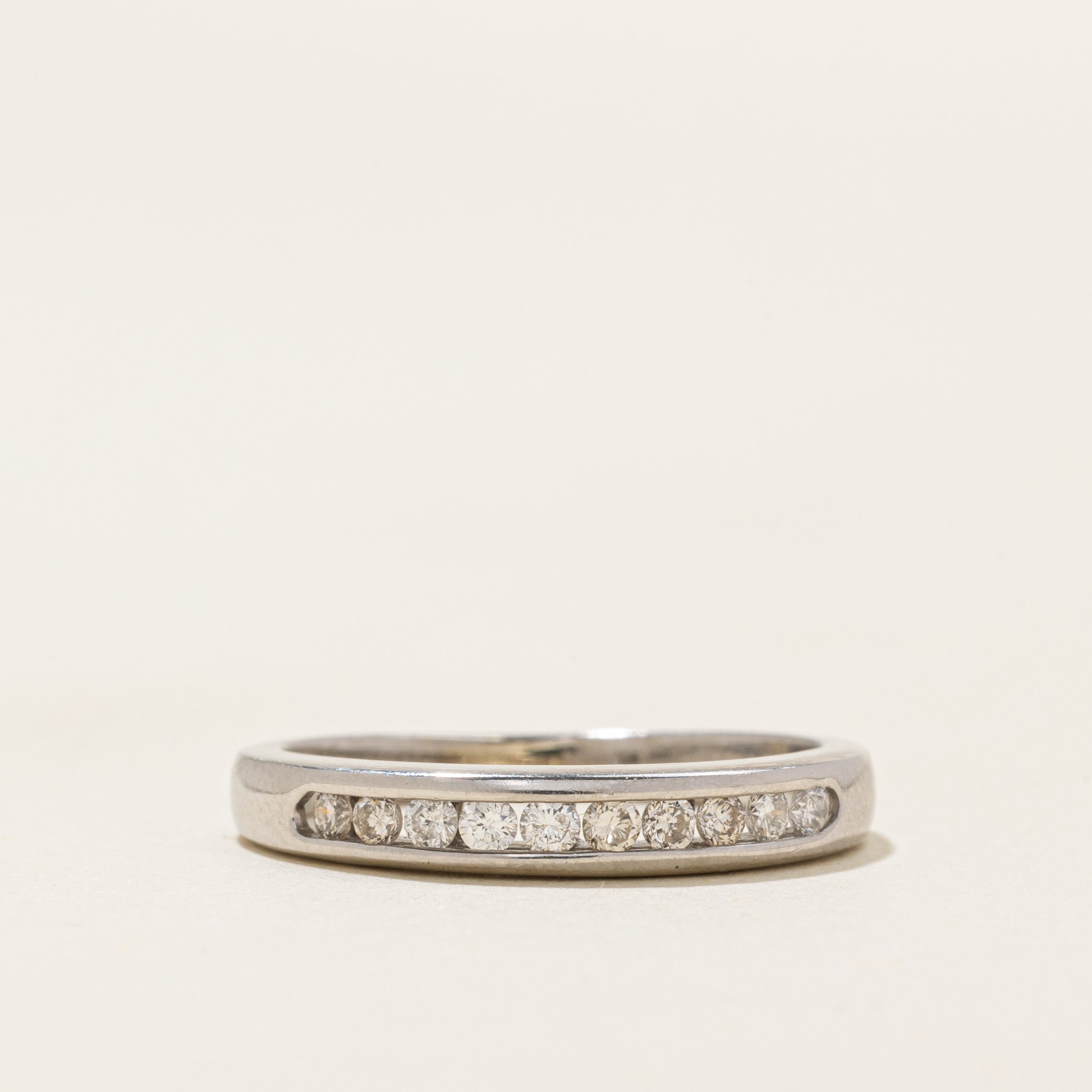 Channel Set Semi Eternity Diamond Band | 0.2ctw | SZ 4.75 |