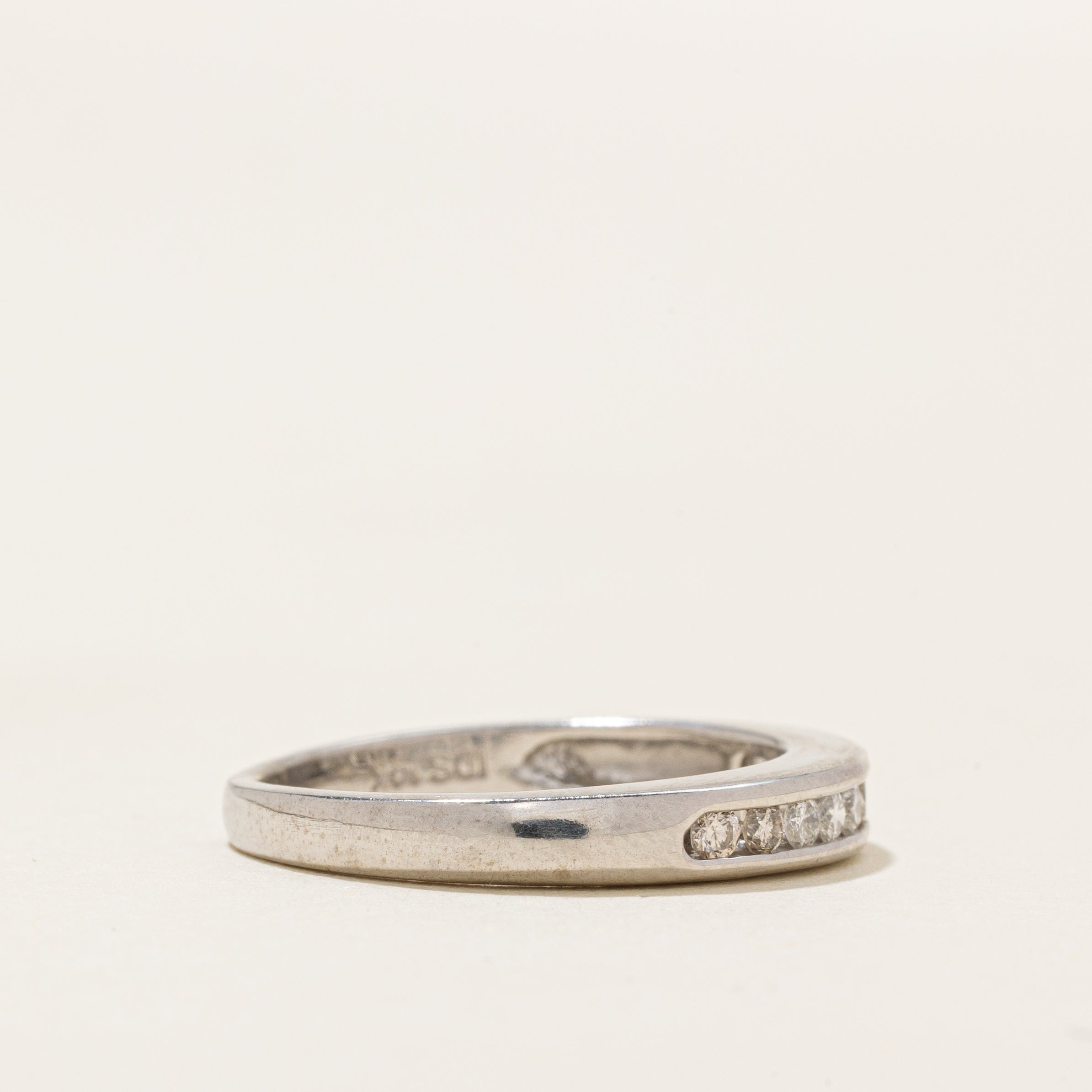 Channel Set Semi Eternity Diamond Band | 0.2ctw | SZ 4.75 |