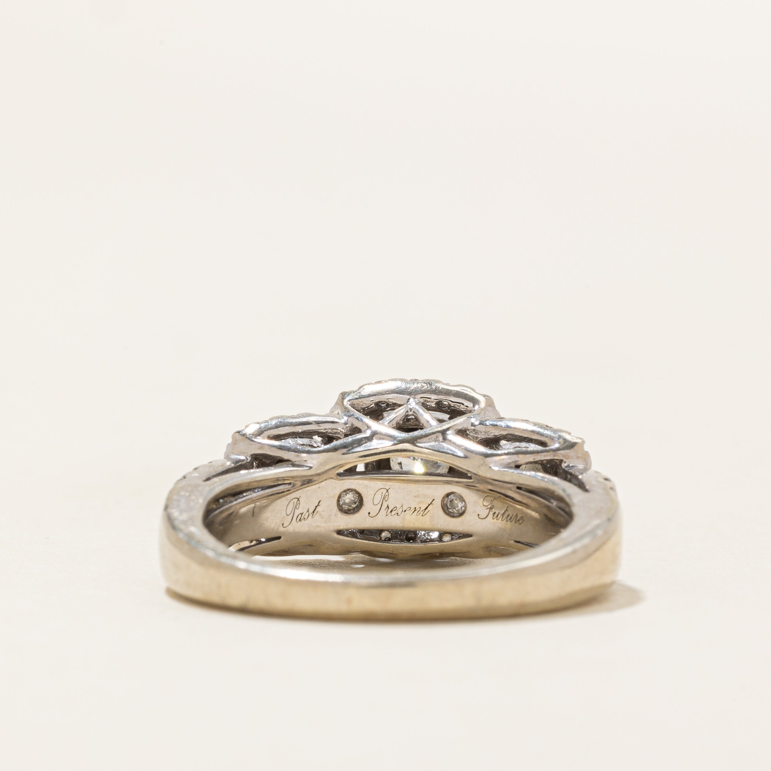 Diamond Triple Halo Ring | 0.91ctw | SZ 5.0 |