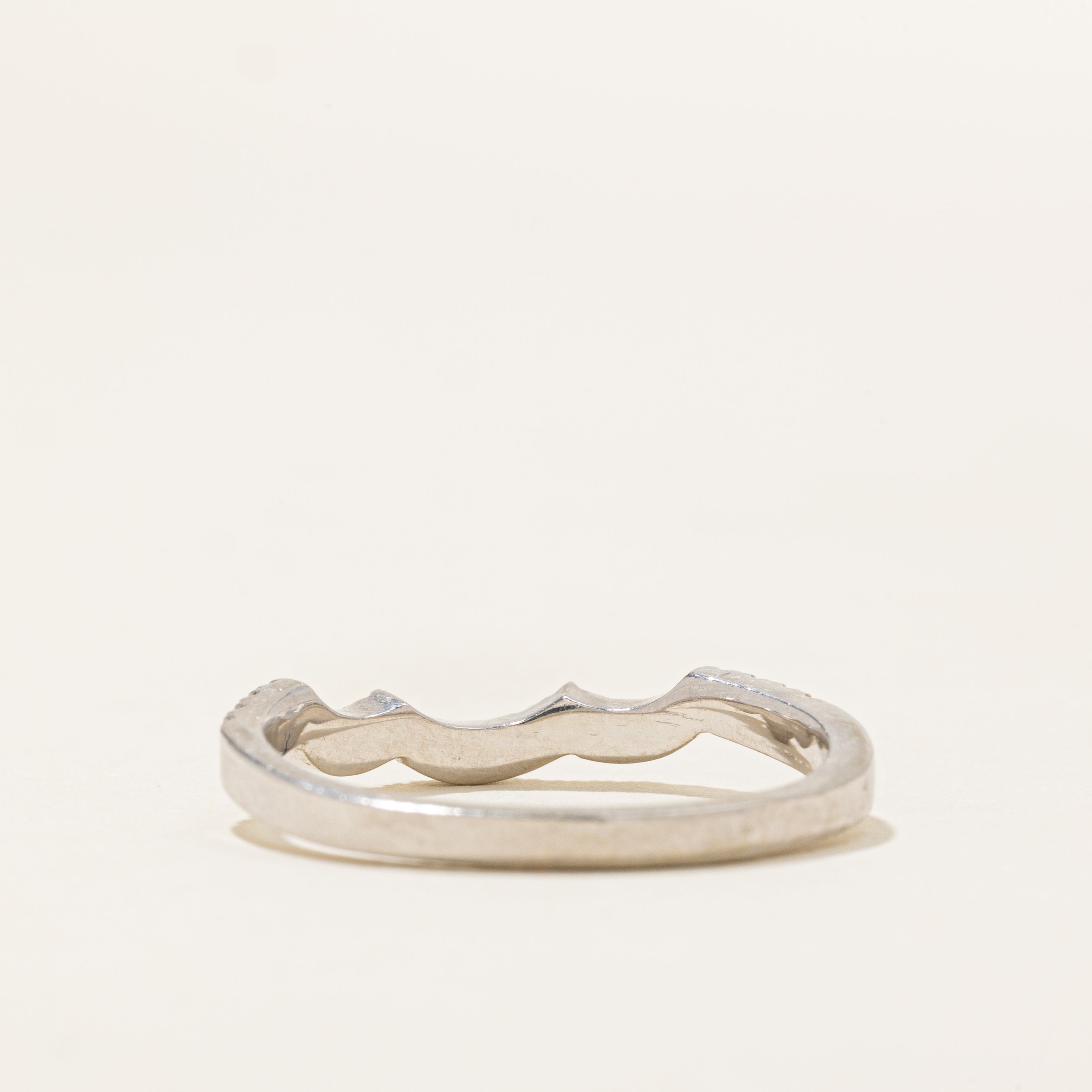 Semi Eternity Diamond Contour Ring | 0.2ctw | SZ 9.0 |