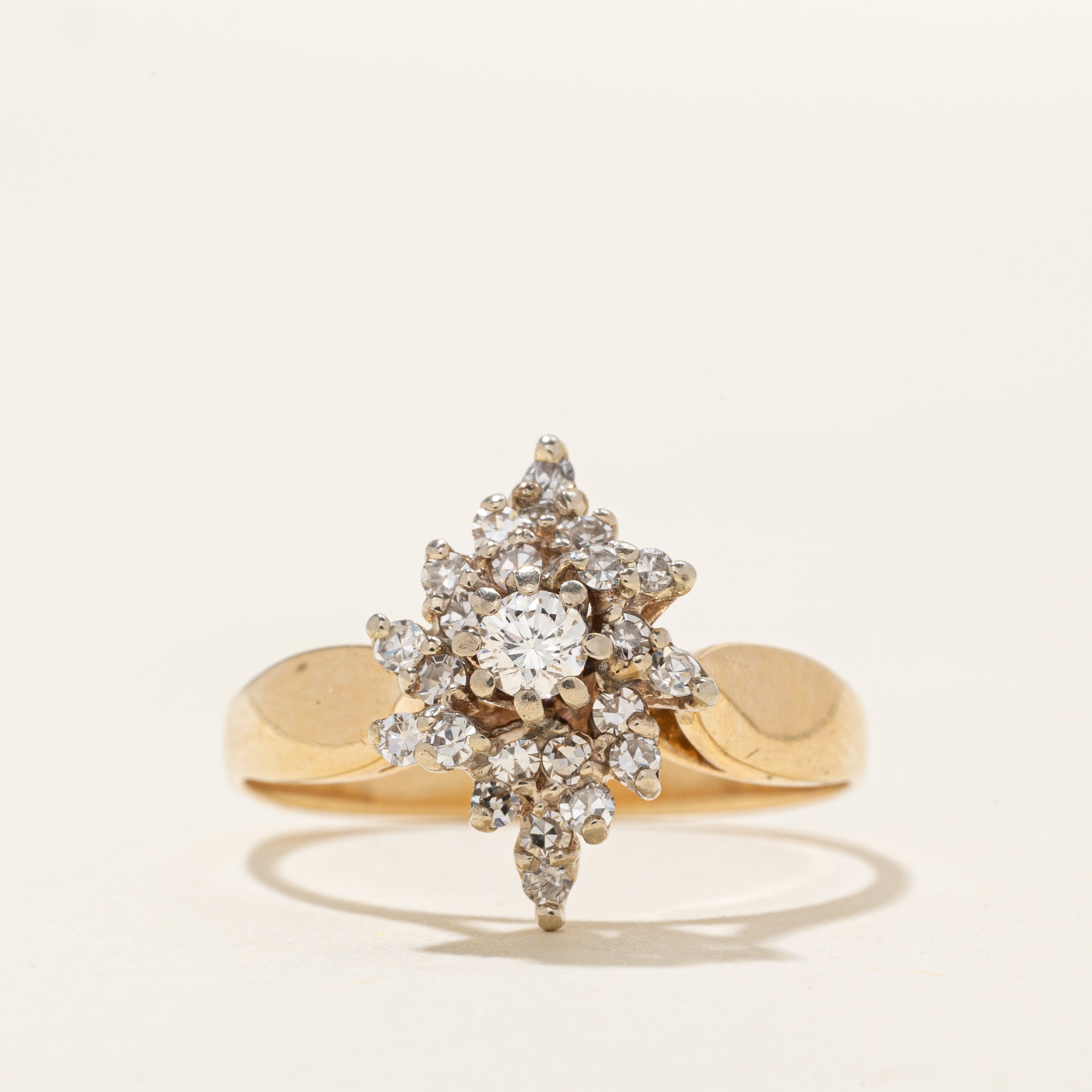 Diamond Petal Cluster Ring | 0.35ctw | SZ 8.0 |