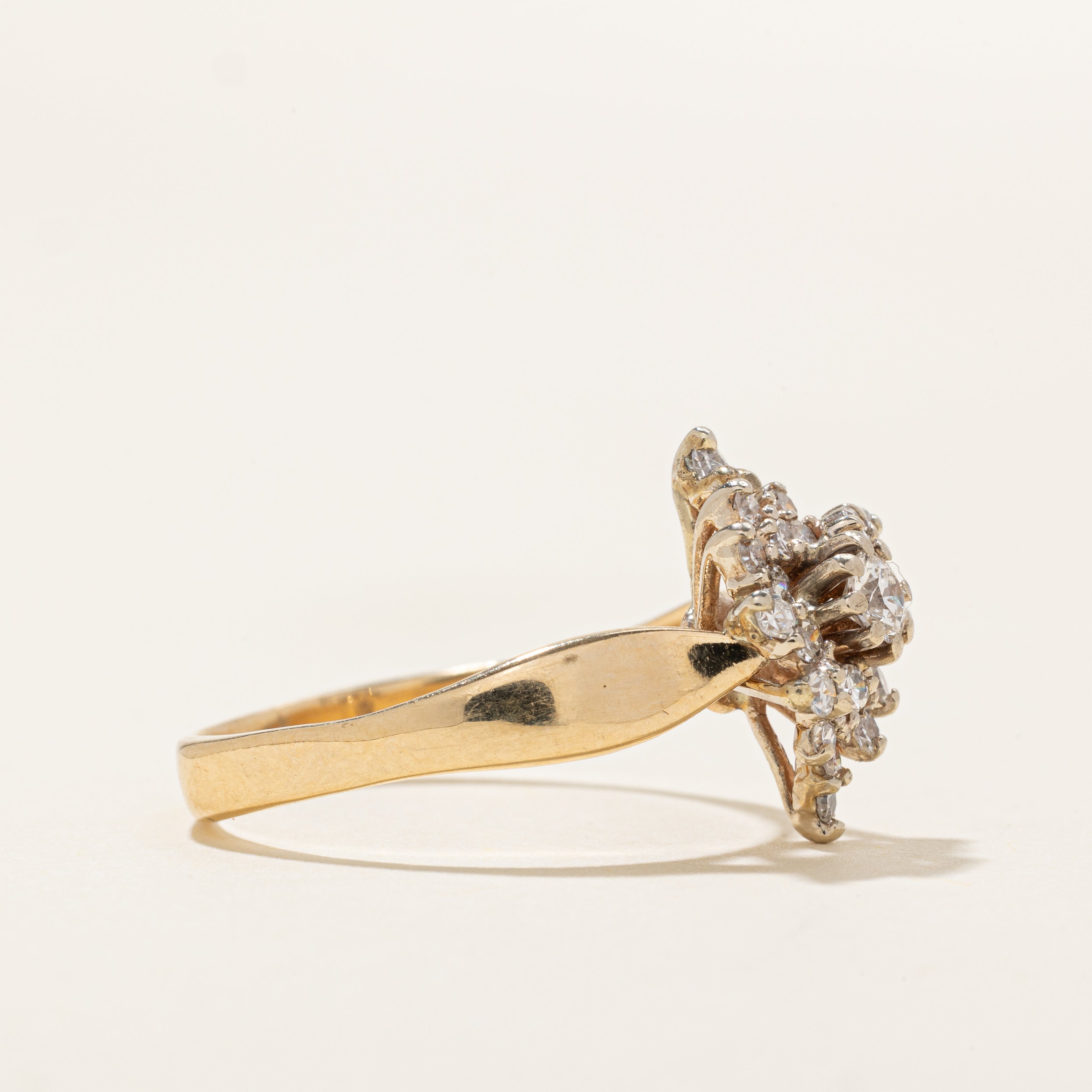 Diamond Petal Cluster Ring | 0.35ctw | SZ 8.0 |