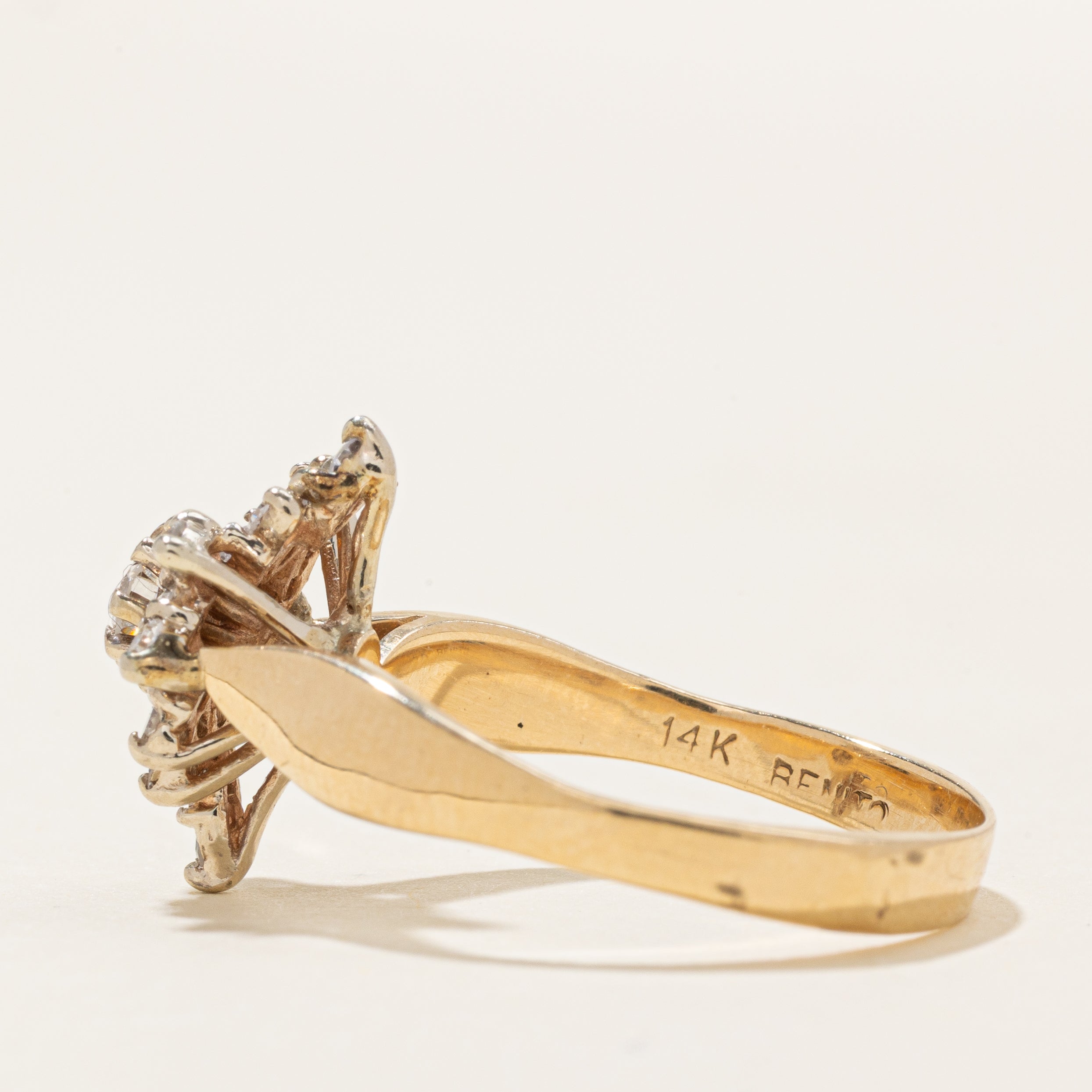 Diamond Petal Cluster Ring | 0.35ctw | SZ 8.0 |