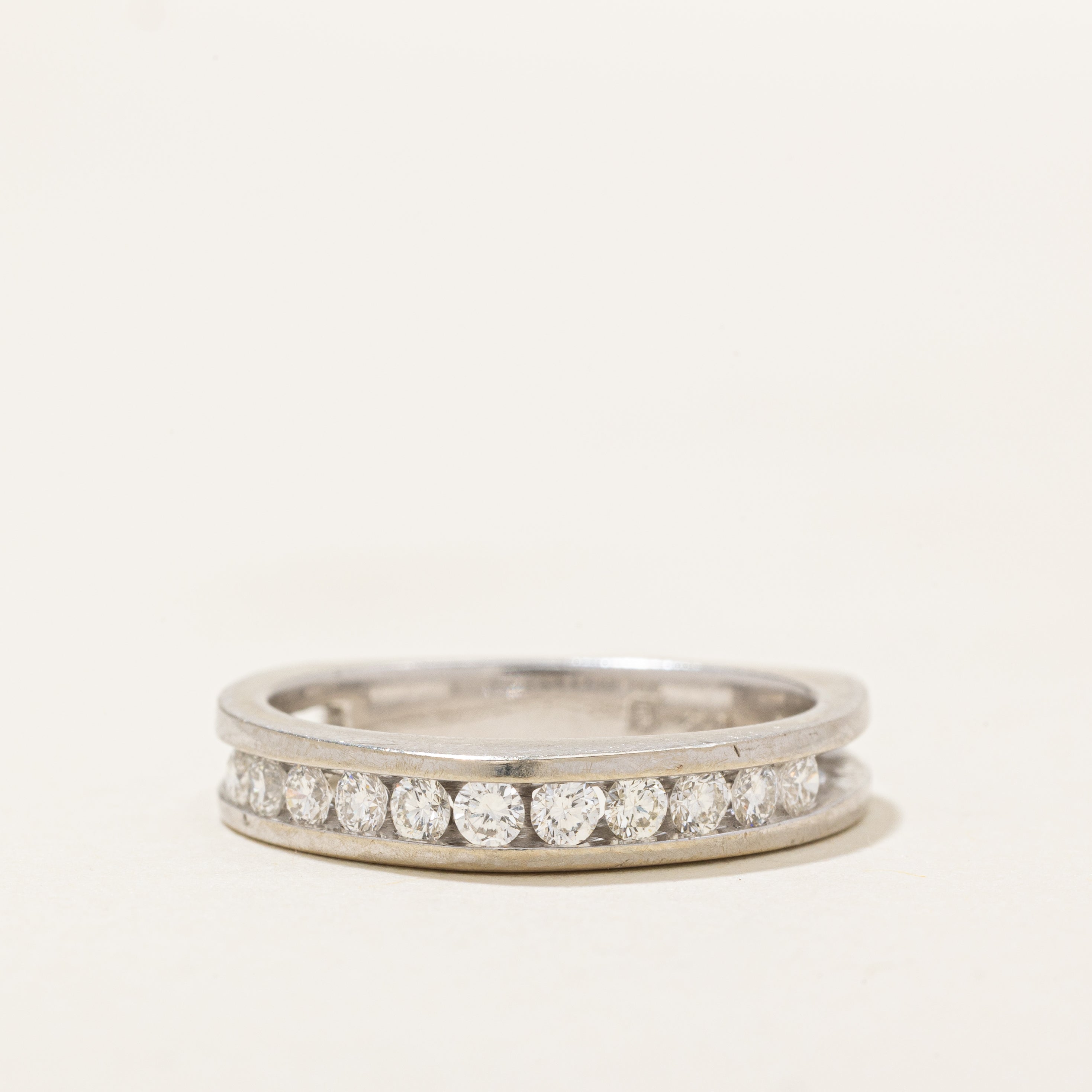 Semi Eternity Diamond Euro Shank Band | 0.33ctw | SZ 7.0 |