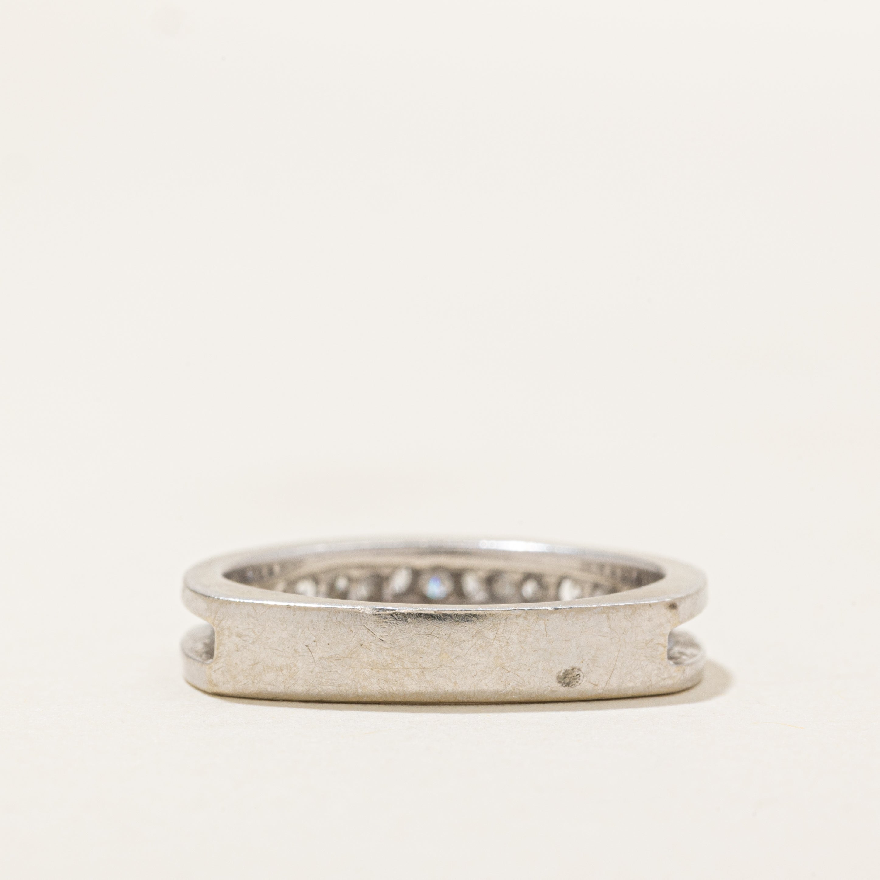 Alliance demi-éternité sertie de diamants | 0,33 ct | Taille 7,0 |