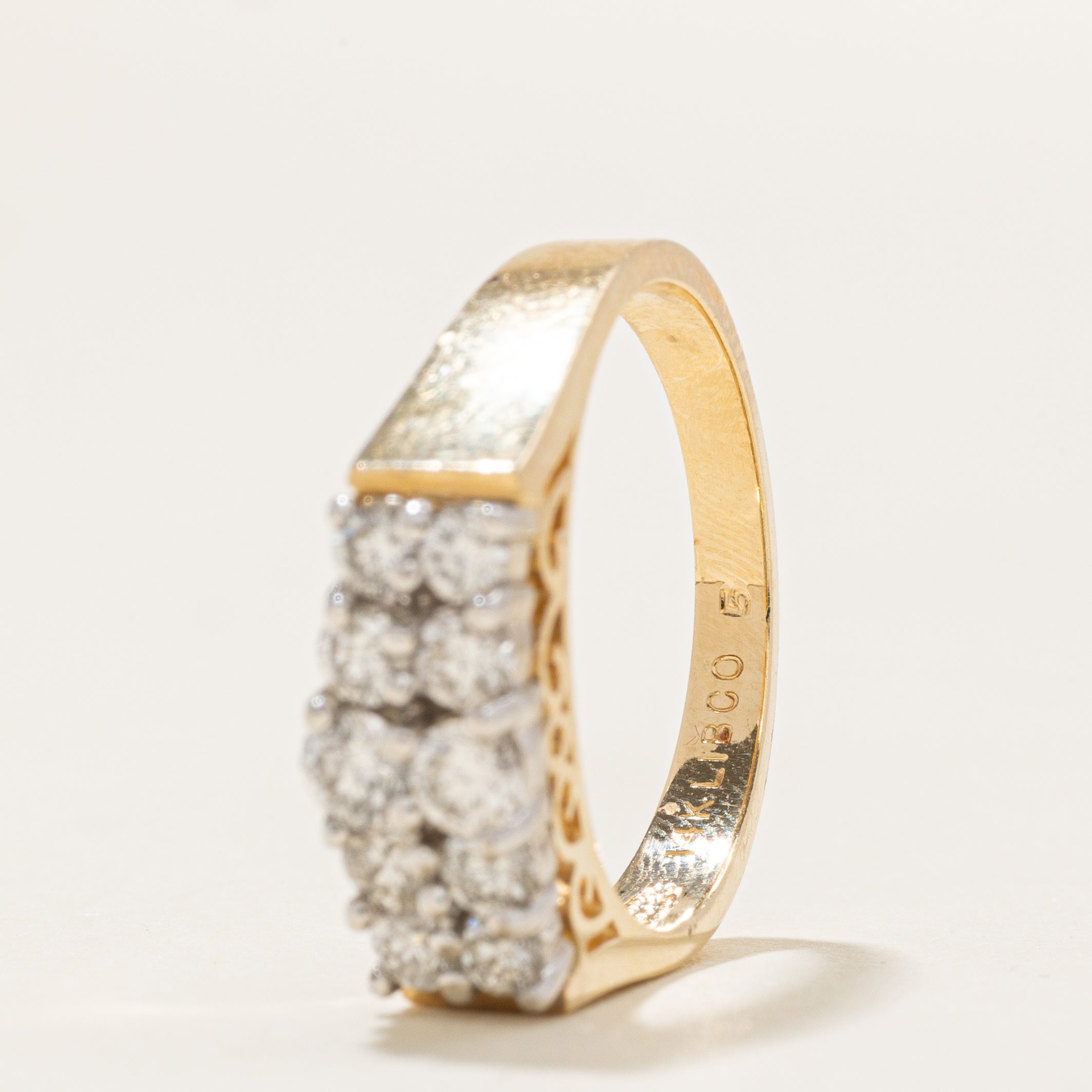 Double Row Diamond Ring | 0.5ctw | SZ 6.25 |