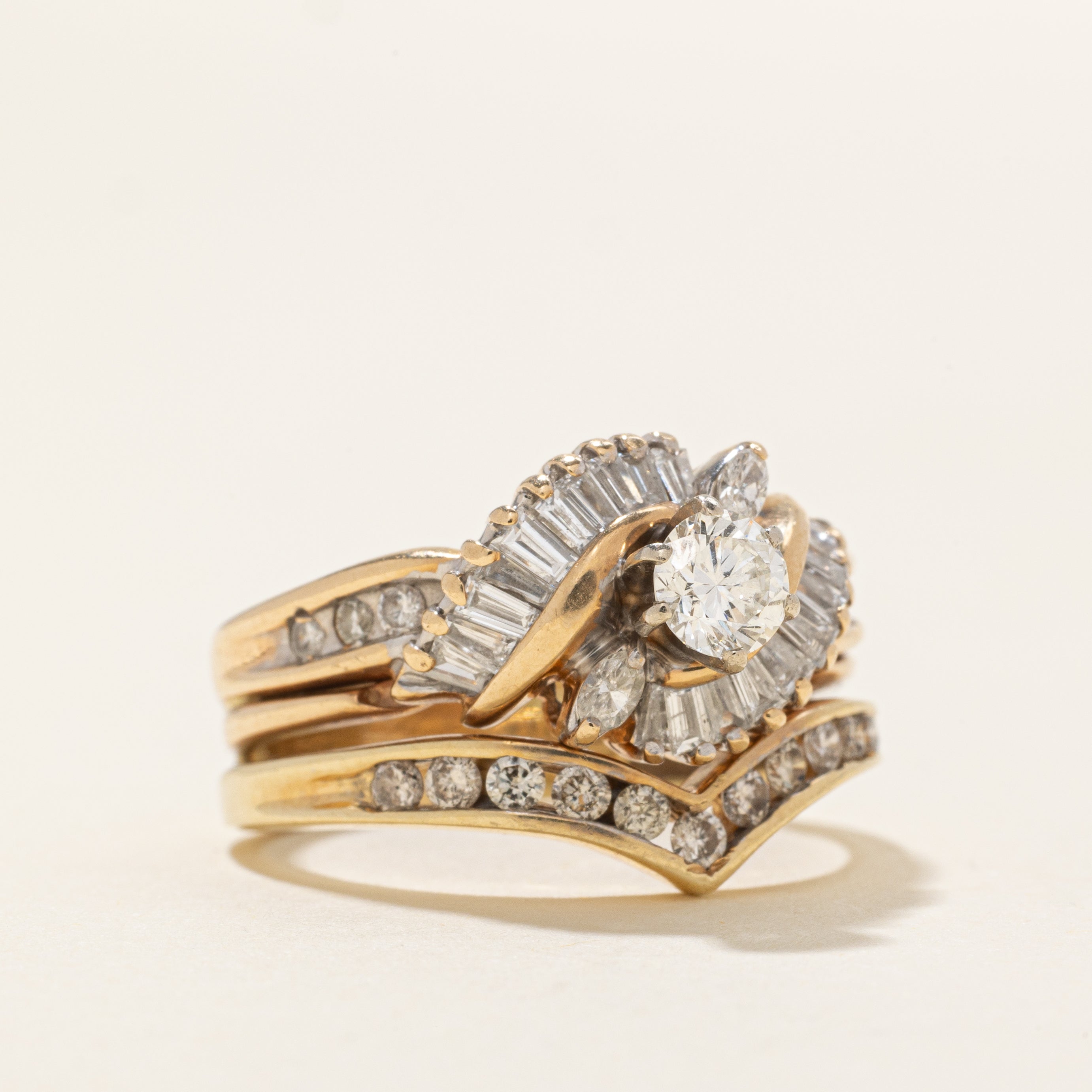 Alliance sertie de diamants | 1,18 ct | Taille 6,0 |