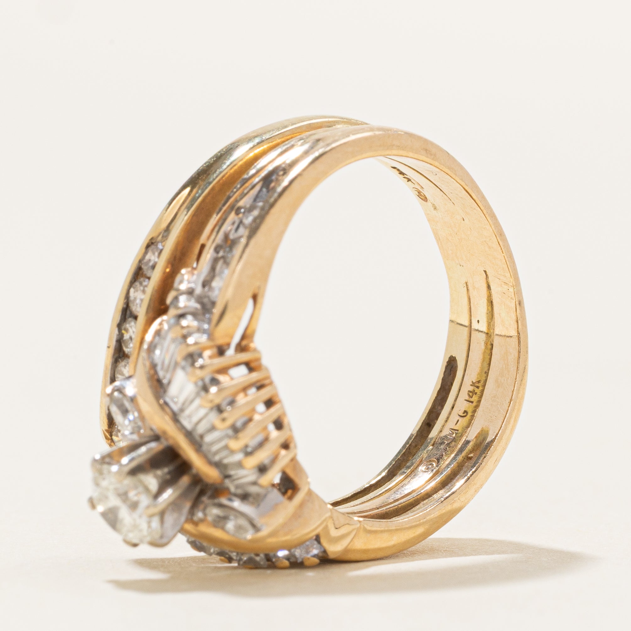 Alliance sertie de diamants | 1,18 ct | Taille 6,0 |