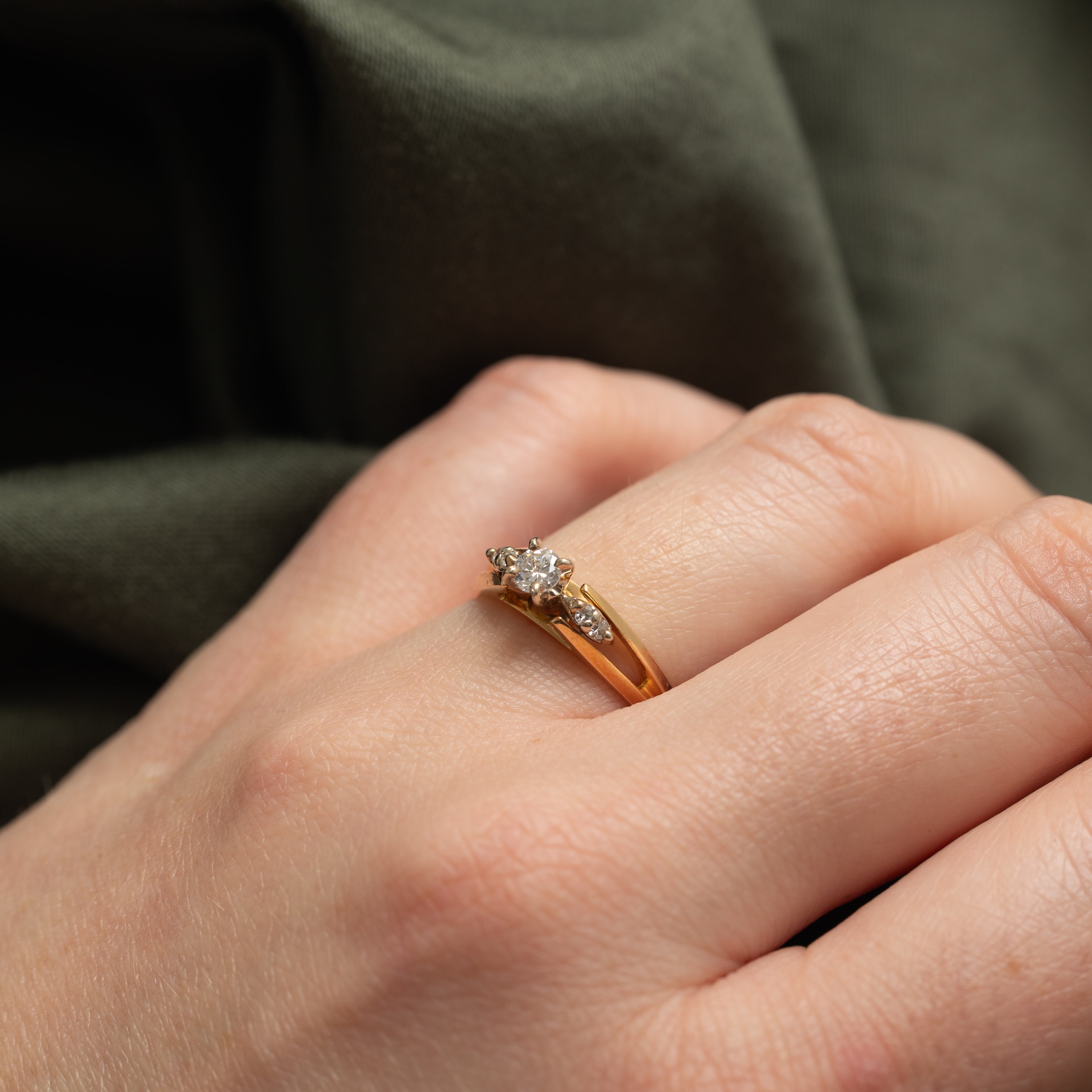 Diamond Accented Openwork Ring | 0.2ctw | SZ 6.0 |