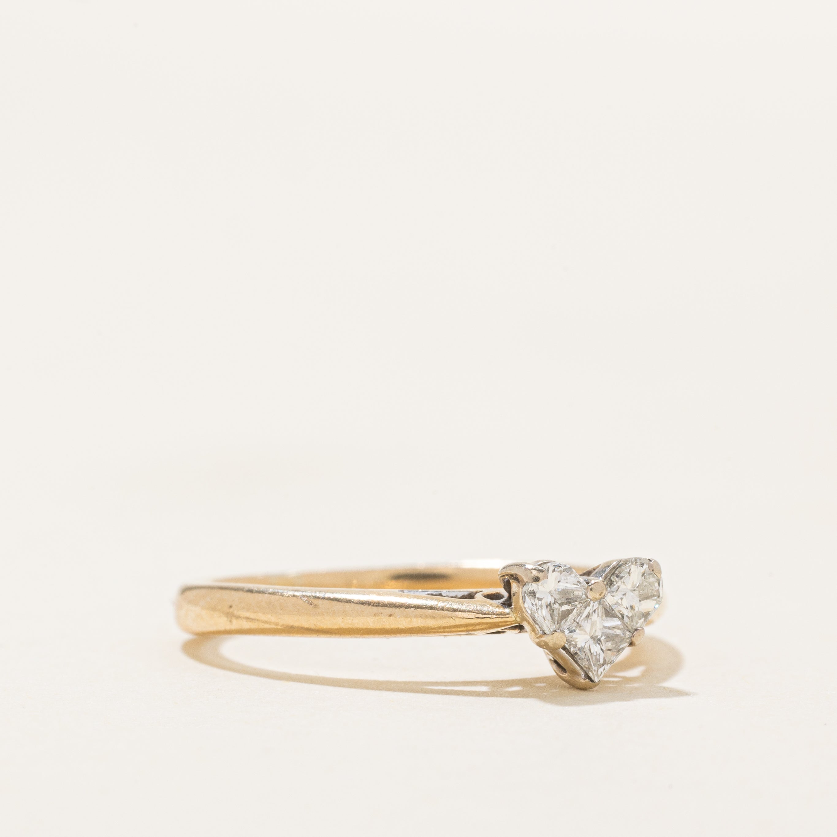 Princess Cut Diamond Heart Cluster Ring | 0.18ctw | SZ 5.0 |