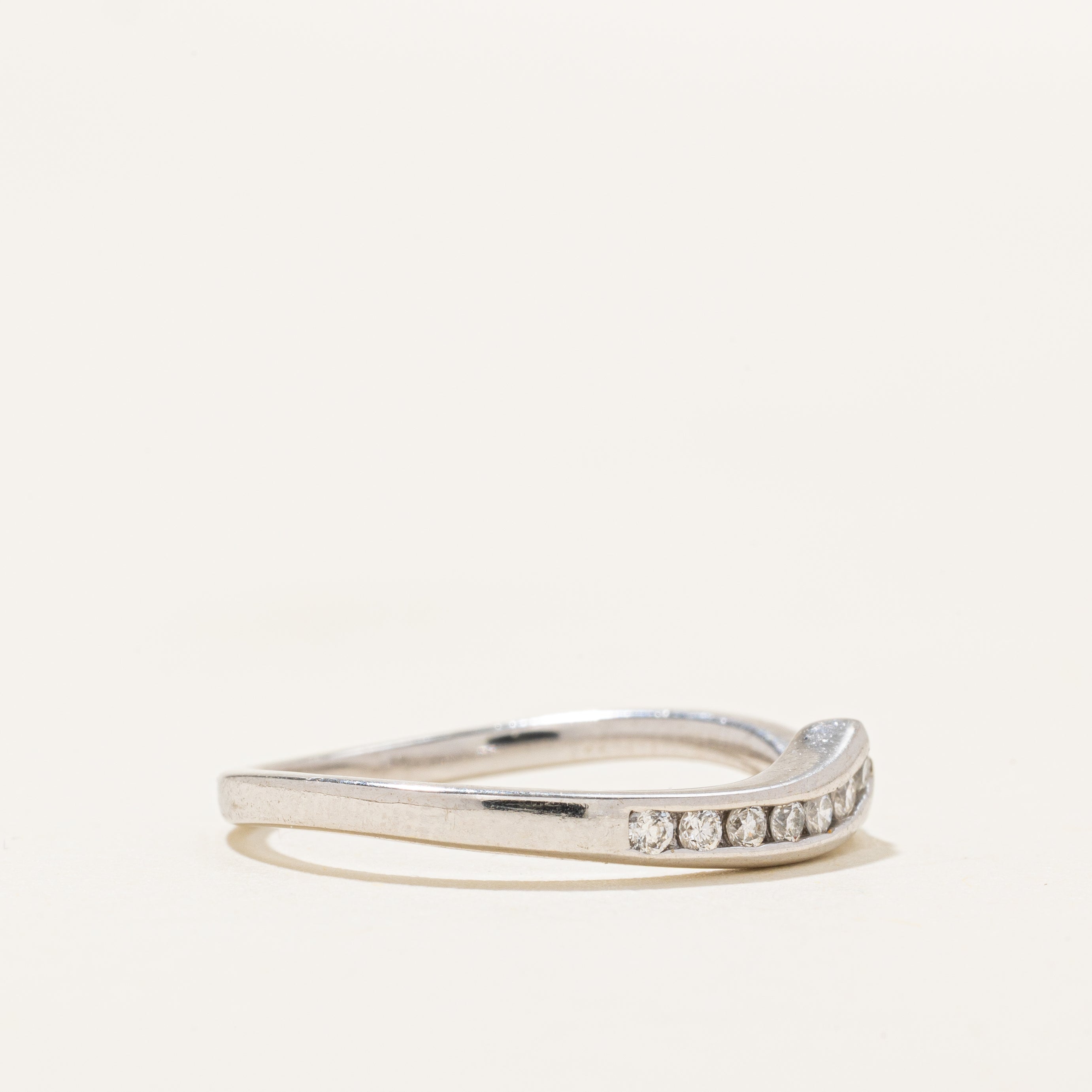 Channel Set Diamond Contour Ring | 0.07ctw | SZ 6.0 |