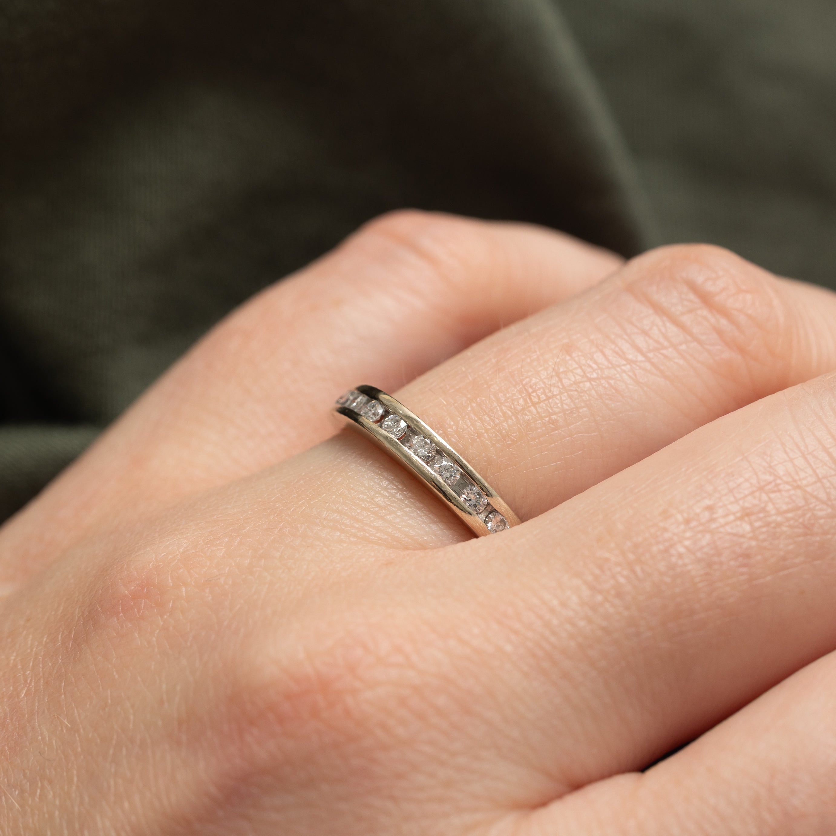 Channel Set Semi Eternity Diamond Band | 0.22ctw | SZ 6.5 |