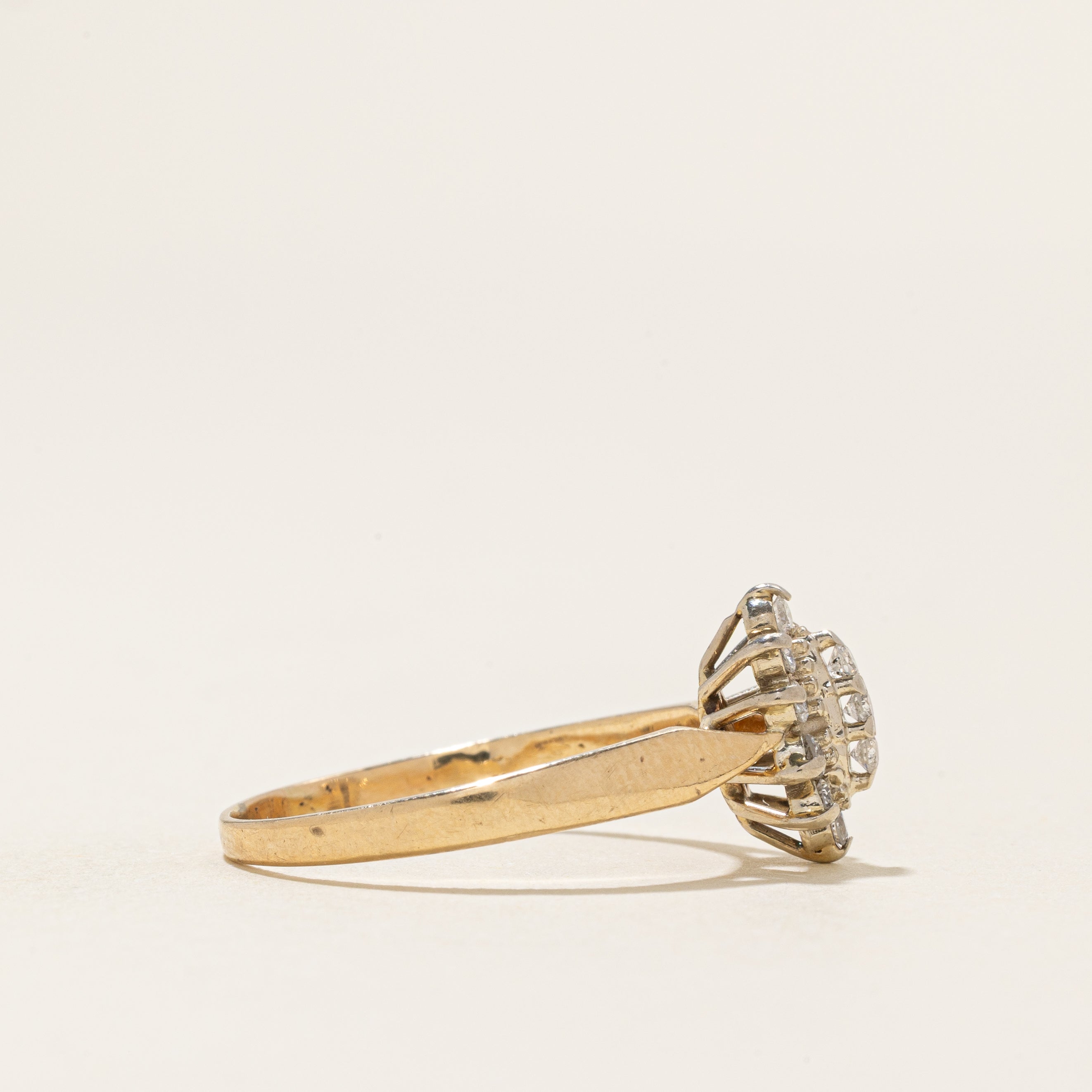 Diamond Marquise Petal Cluster Ring | 0.2ctw | SZ 7.0 |
