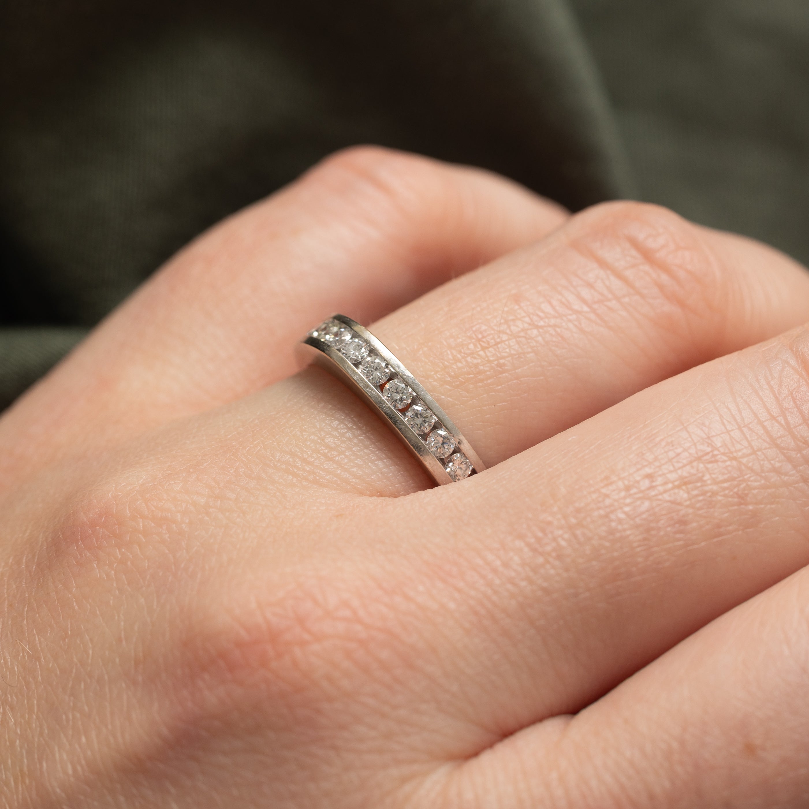 Semi Eternity Diamond Euro Shank Band | 0.33ctw | SZ 7.0 |