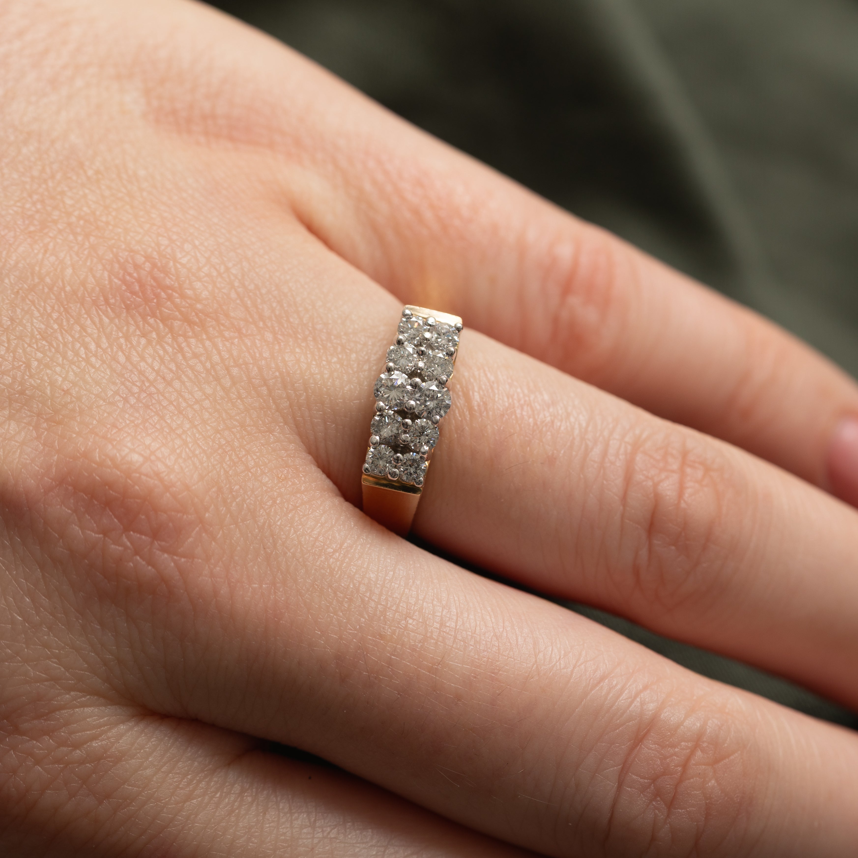 Double Row Diamond Ring | 0.5ctw | SZ 6.25 |