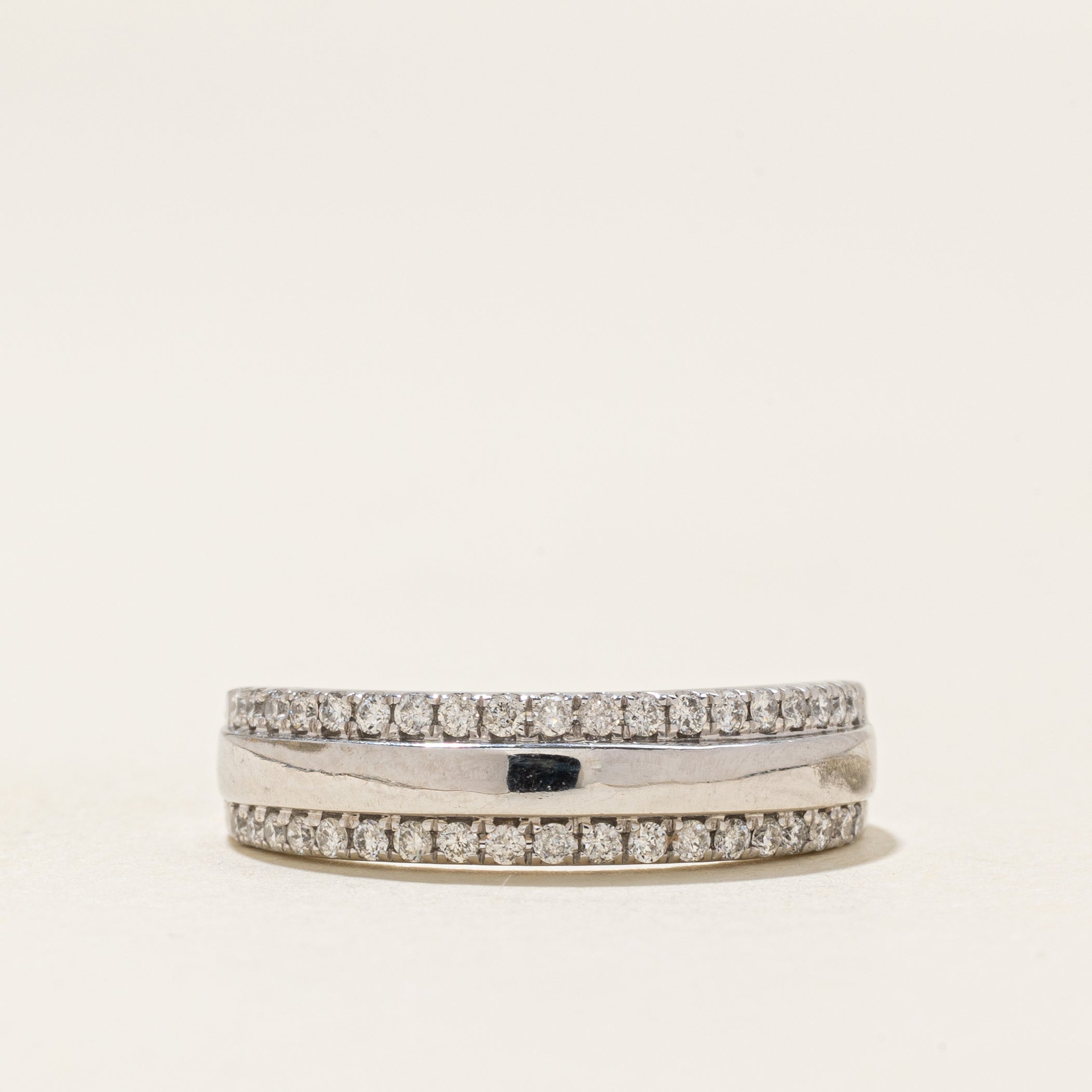 Semi Eternity Diamond Edged Band | 0.2ctw | SZ 5.0 |