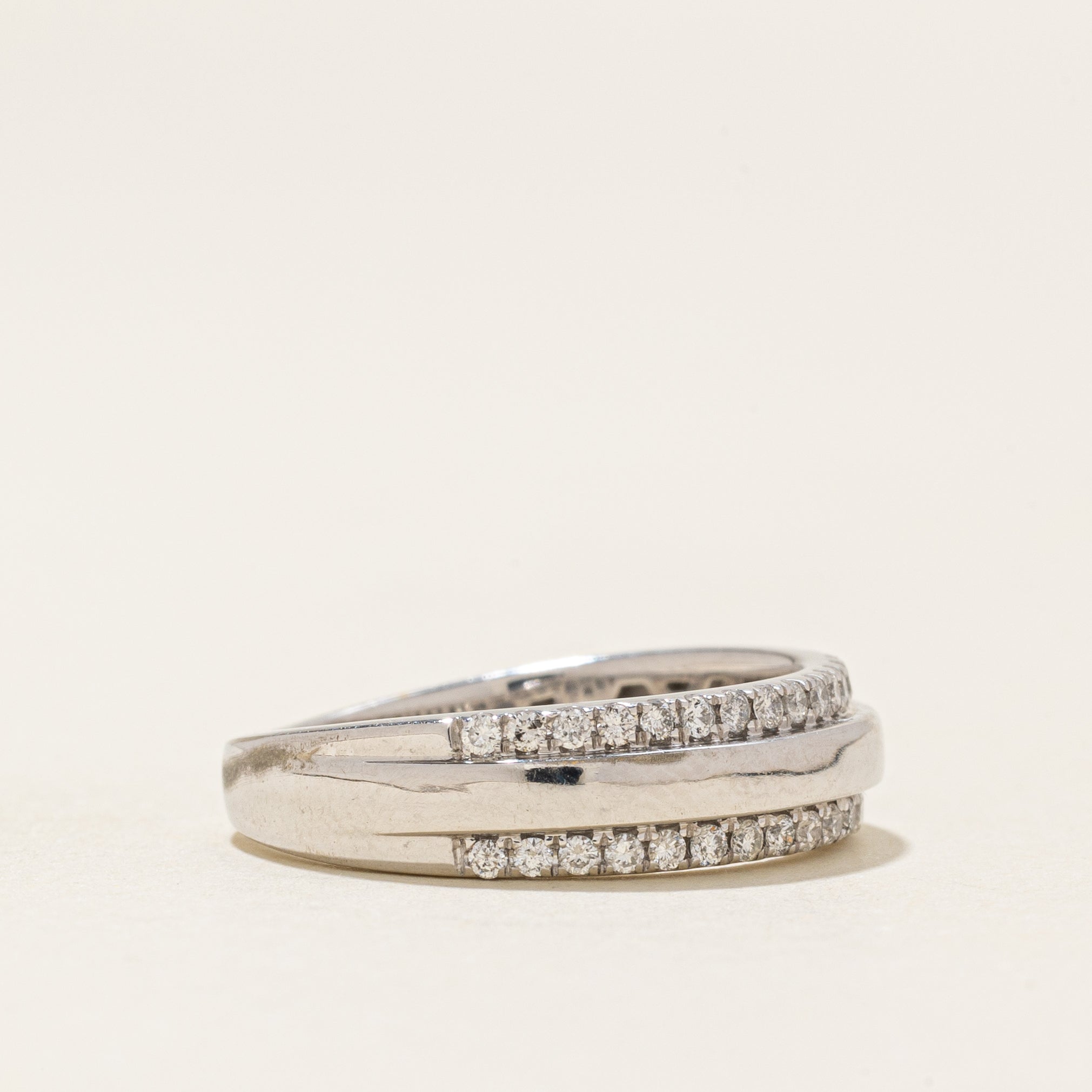 Semi Eternity Diamond Edged Band | 0.2ctw | SZ 5.0 |