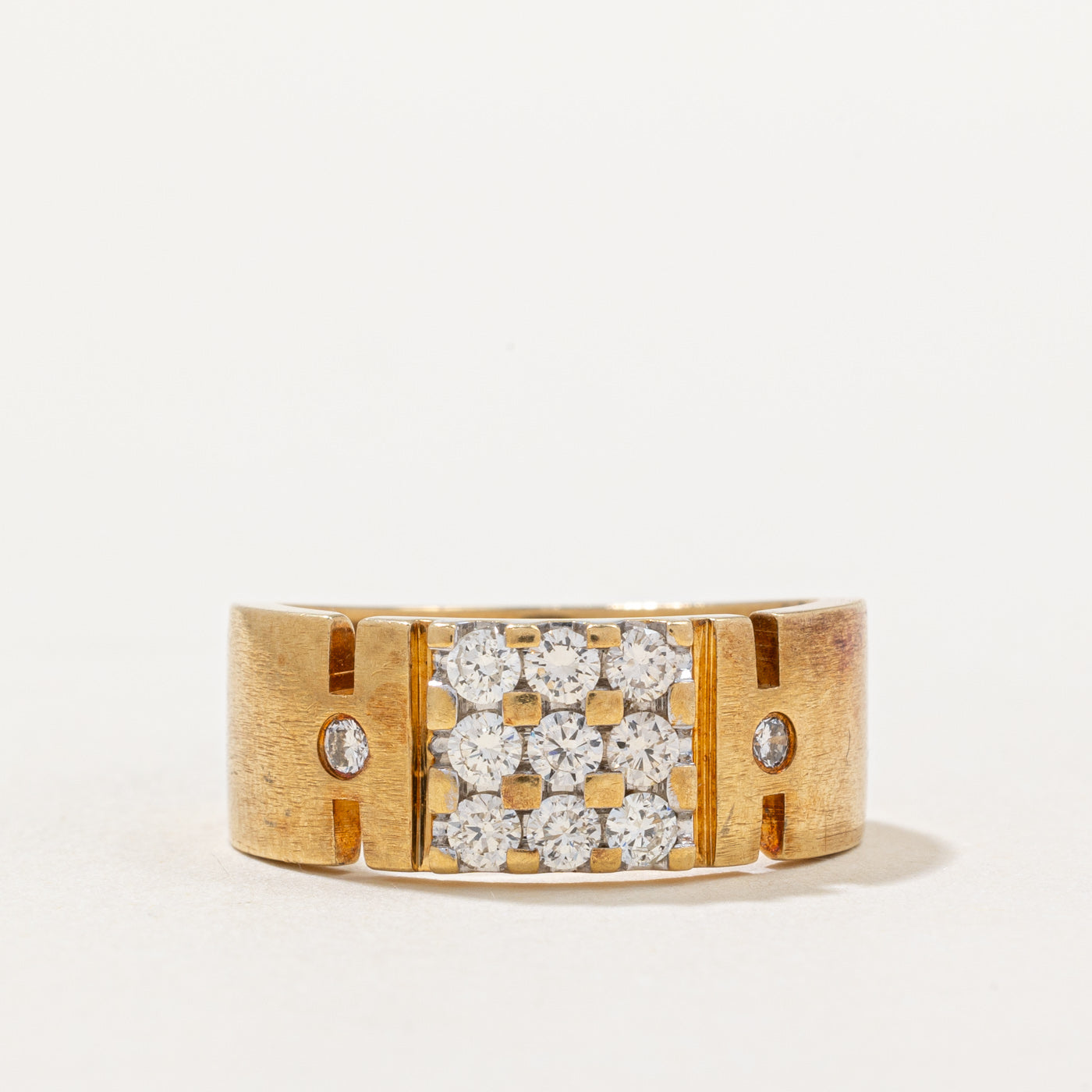 Diamond Grid Band Ring | 0.61ctw | SZ 7.75 |