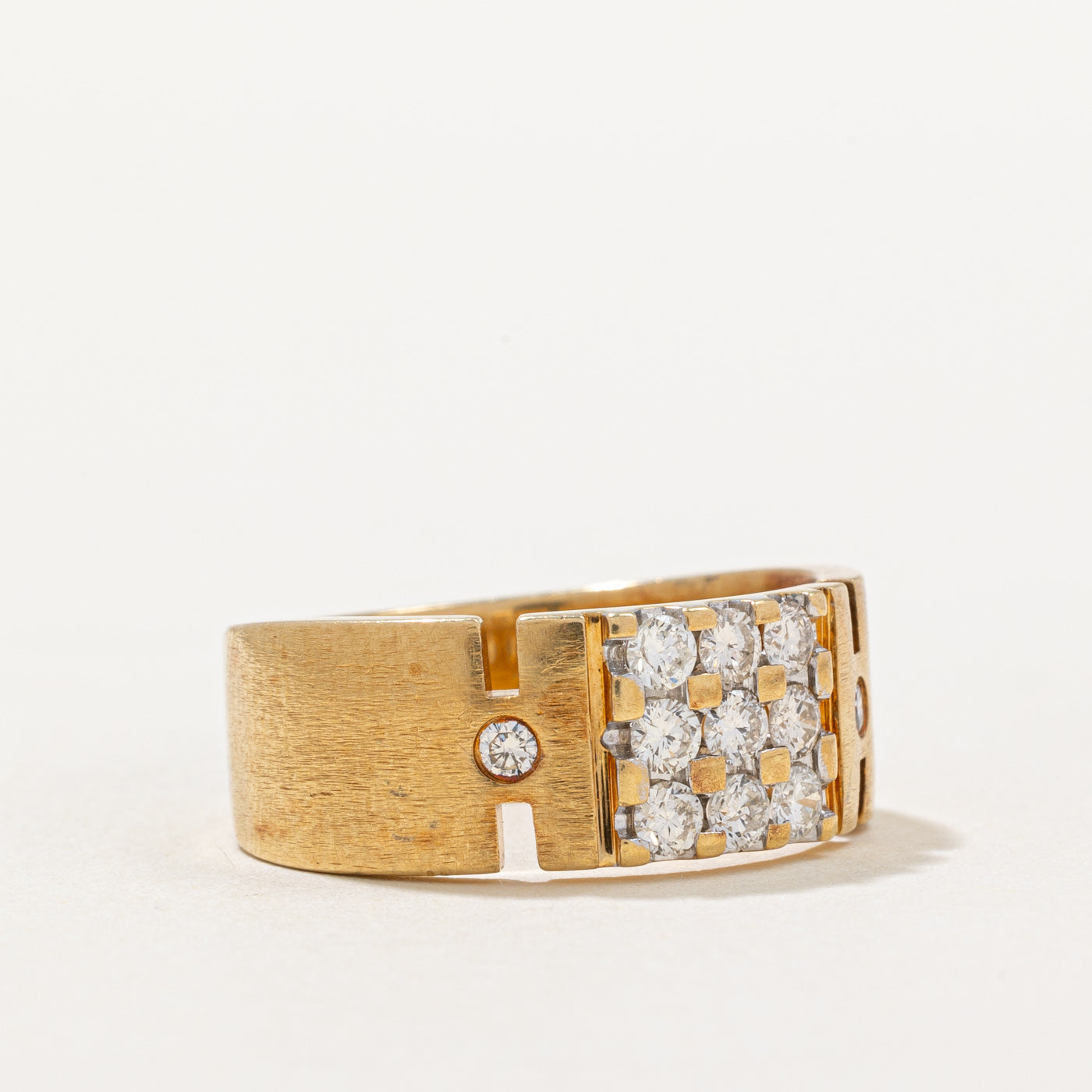 Diamond Grid Band Ring | 0.61ctw | SZ 7.75 |