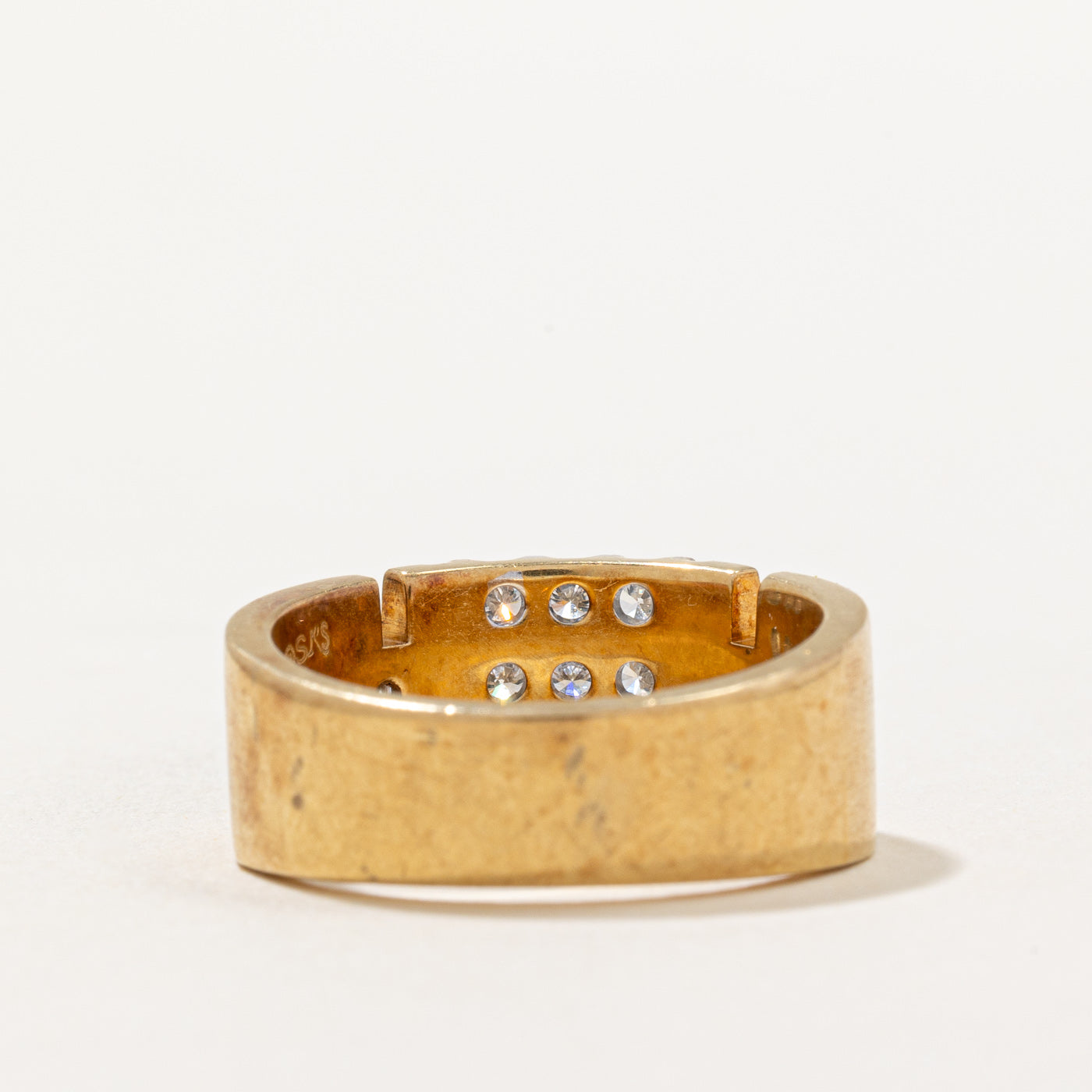 Diamond Grid Band Ring | 0.61ctw | SZ 7.75 |