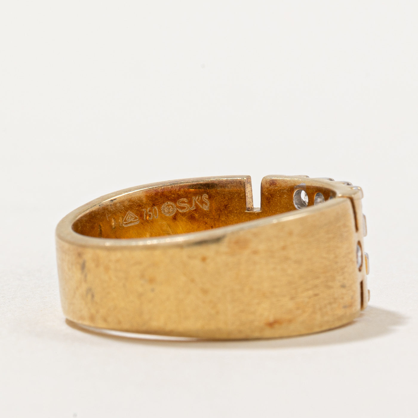 Diamond Grid Band Ring | 0.61ctw | SZ 7.75 |