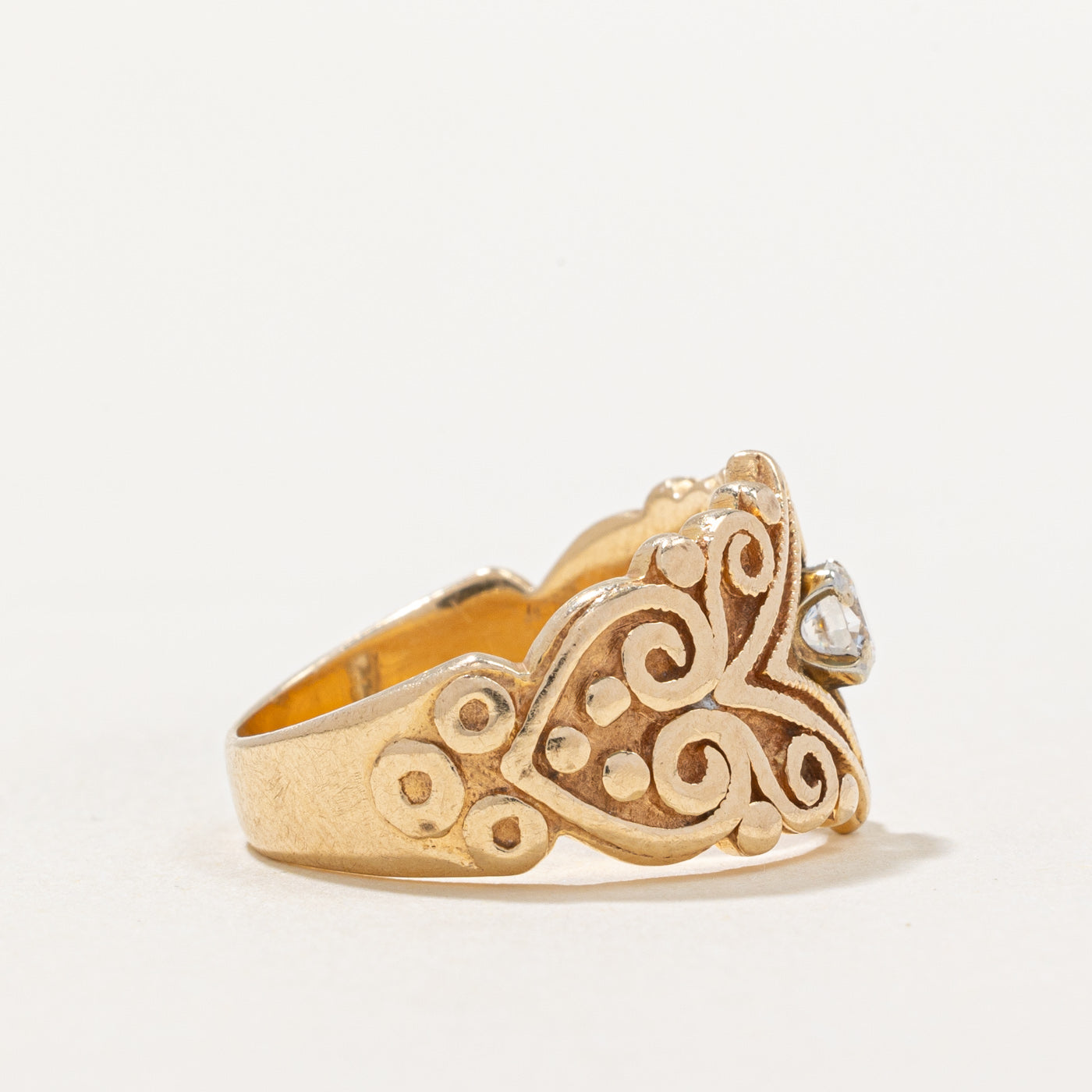 Ornate Diamond Ring | 0.19ct | SZ 5 |